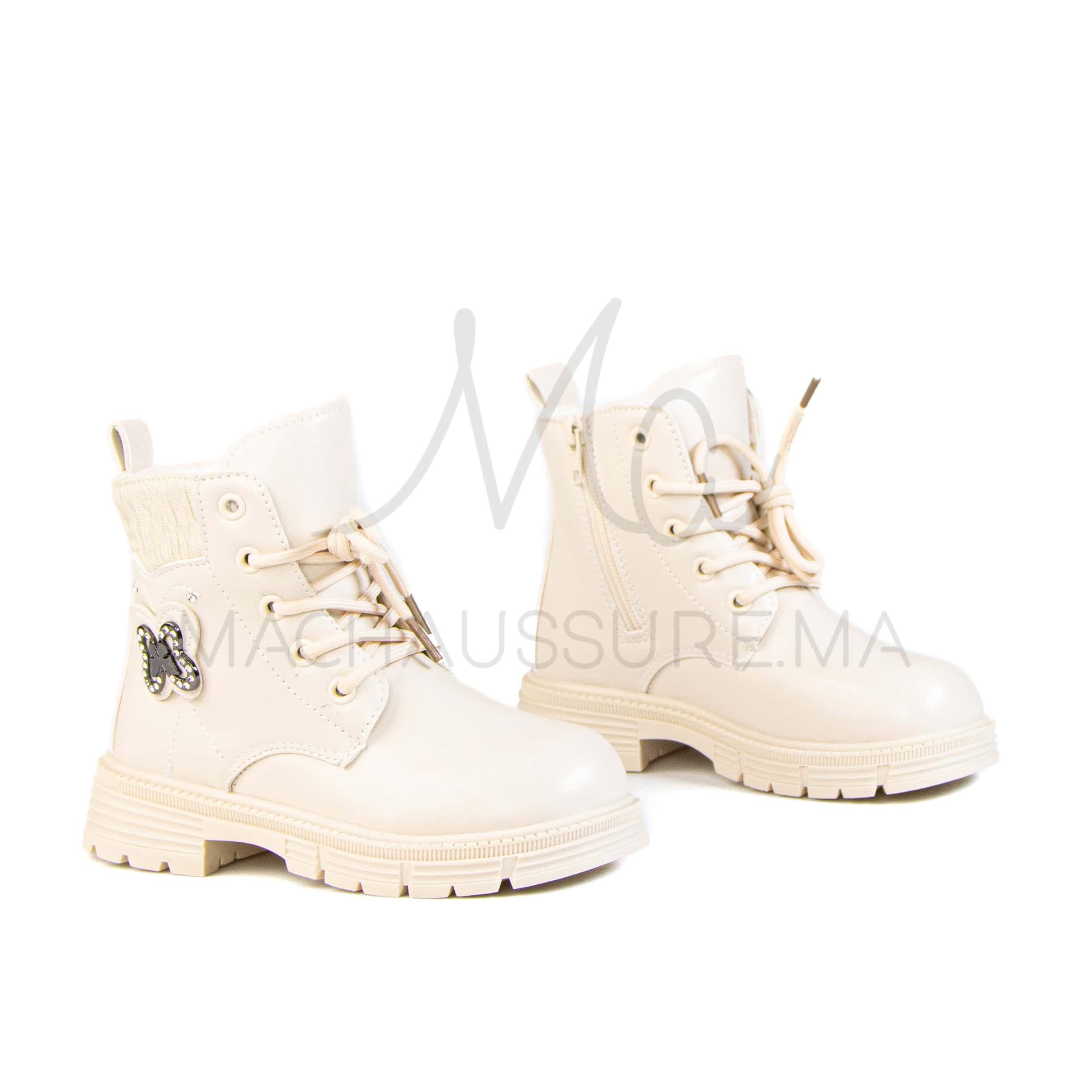 Jorgy – Bottines Fille en Beige.