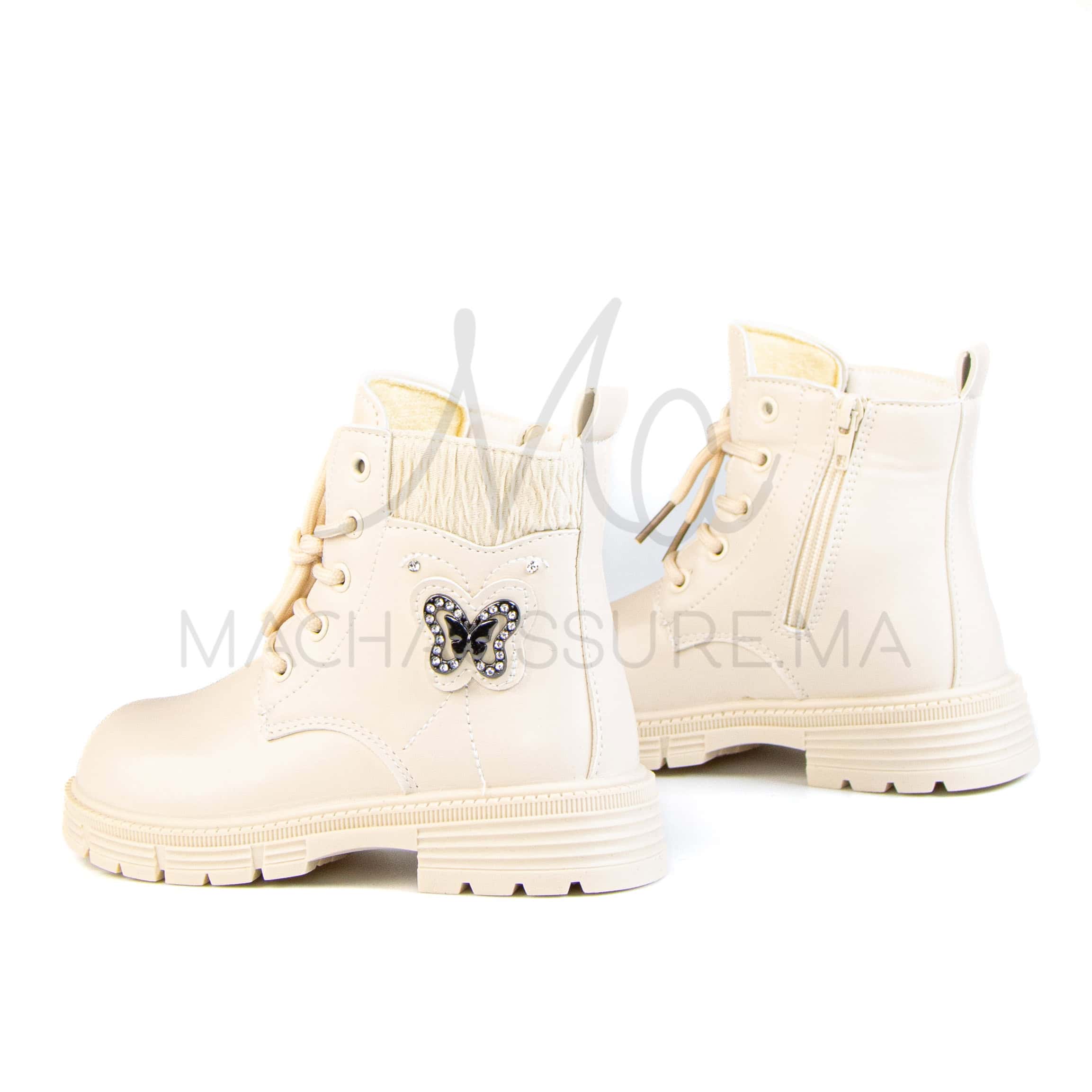 Jorgy – Bottines Fille en Beige.
