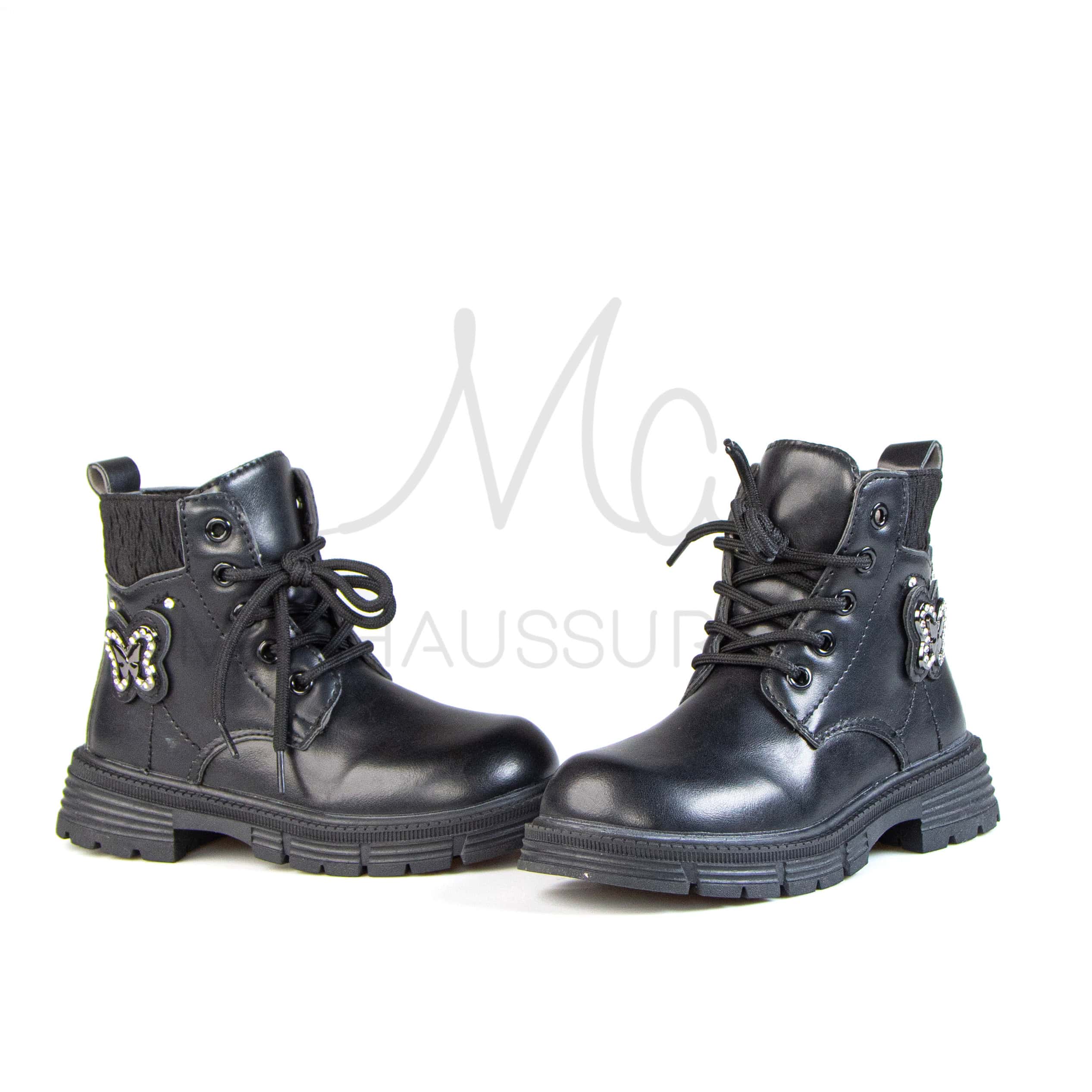 Jorgy – Bottines Fille en Noir.