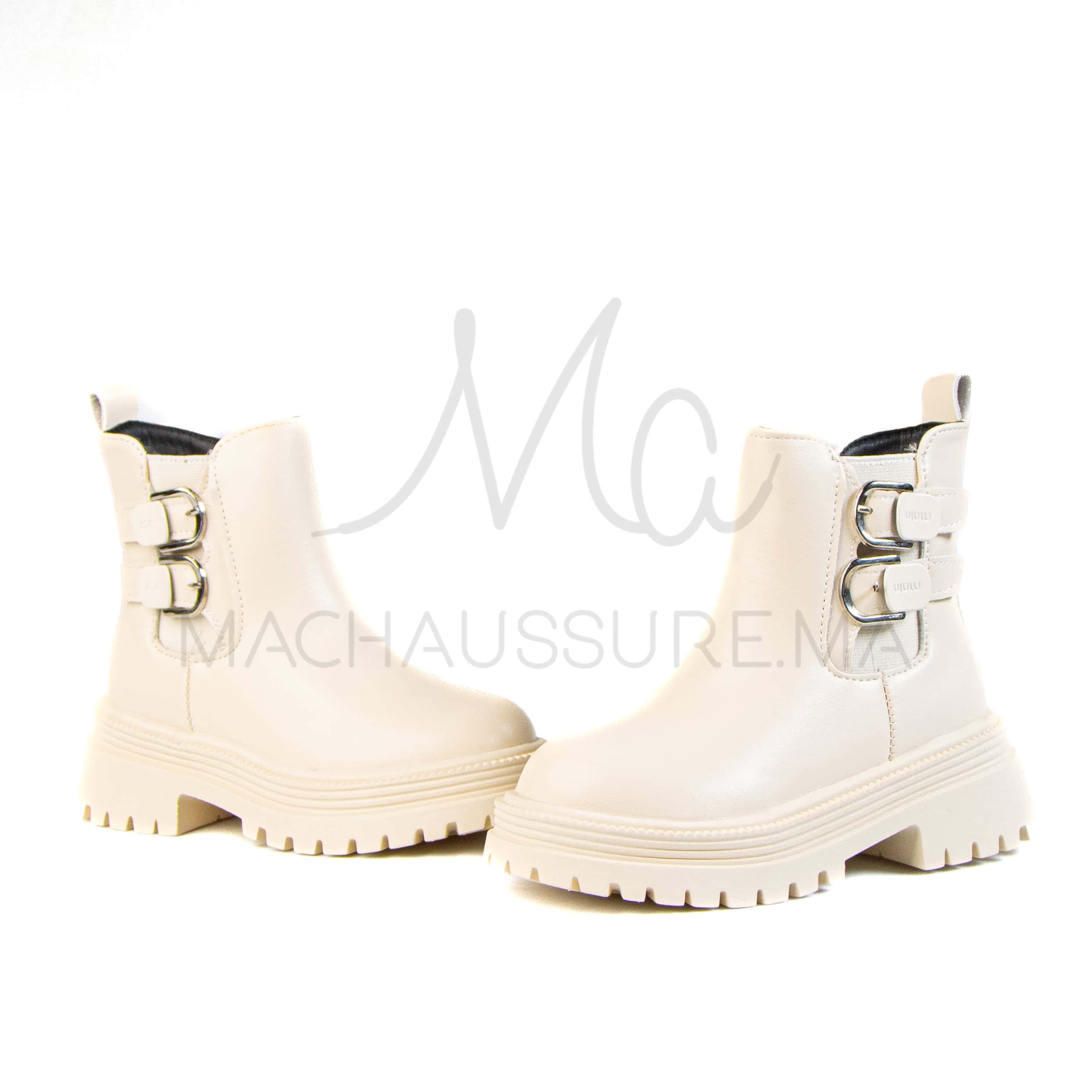 Judit – Bottines Fille en Beige.