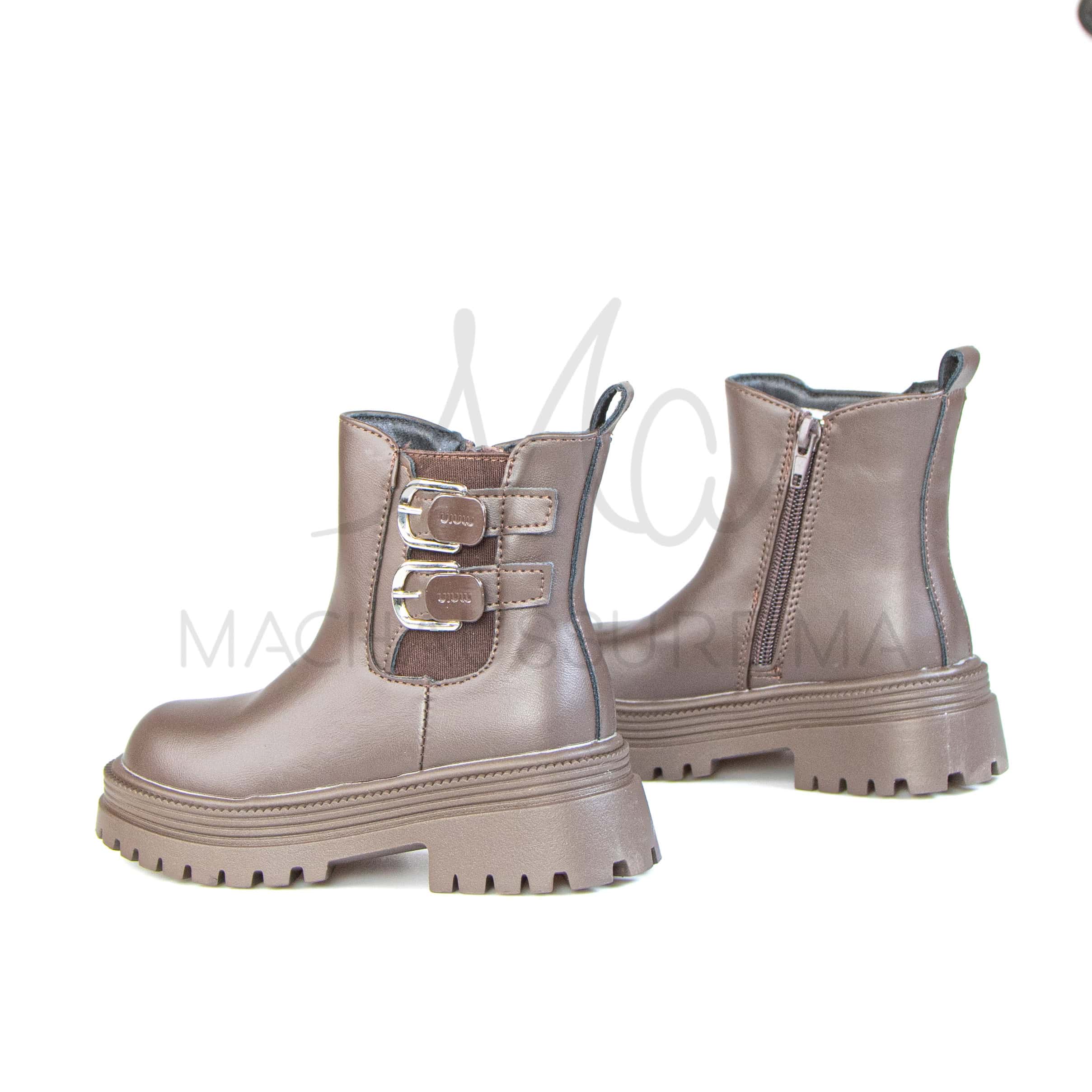 Judit – Bottines Fille en Marron.