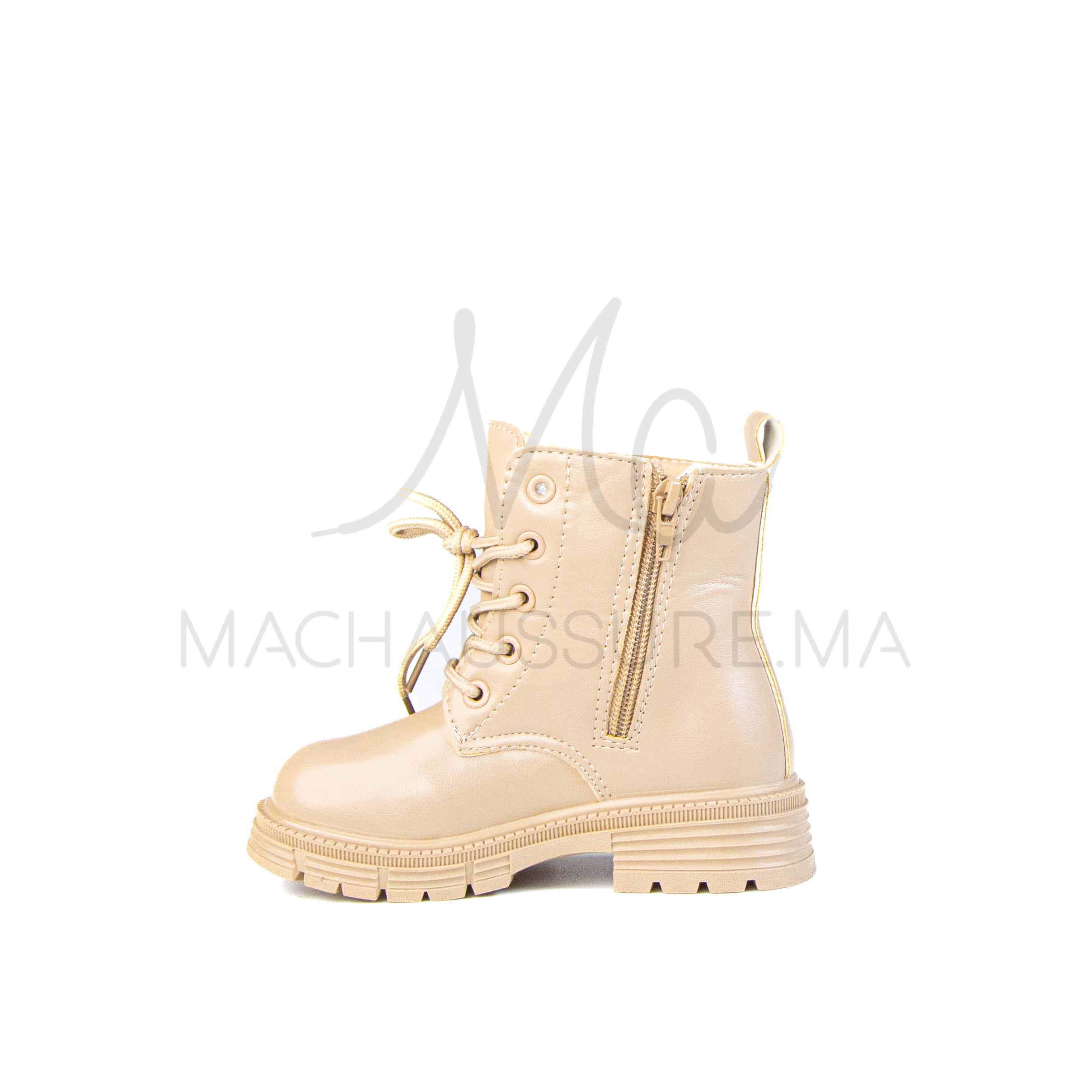 LYNDE – Bottines Fille en Kaki.