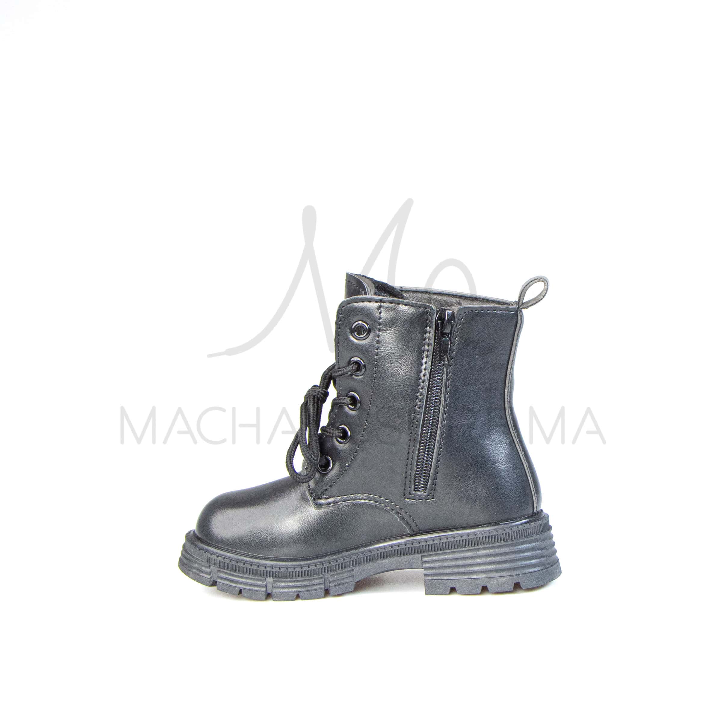 LYNDE – Bottines Fille en Noir.