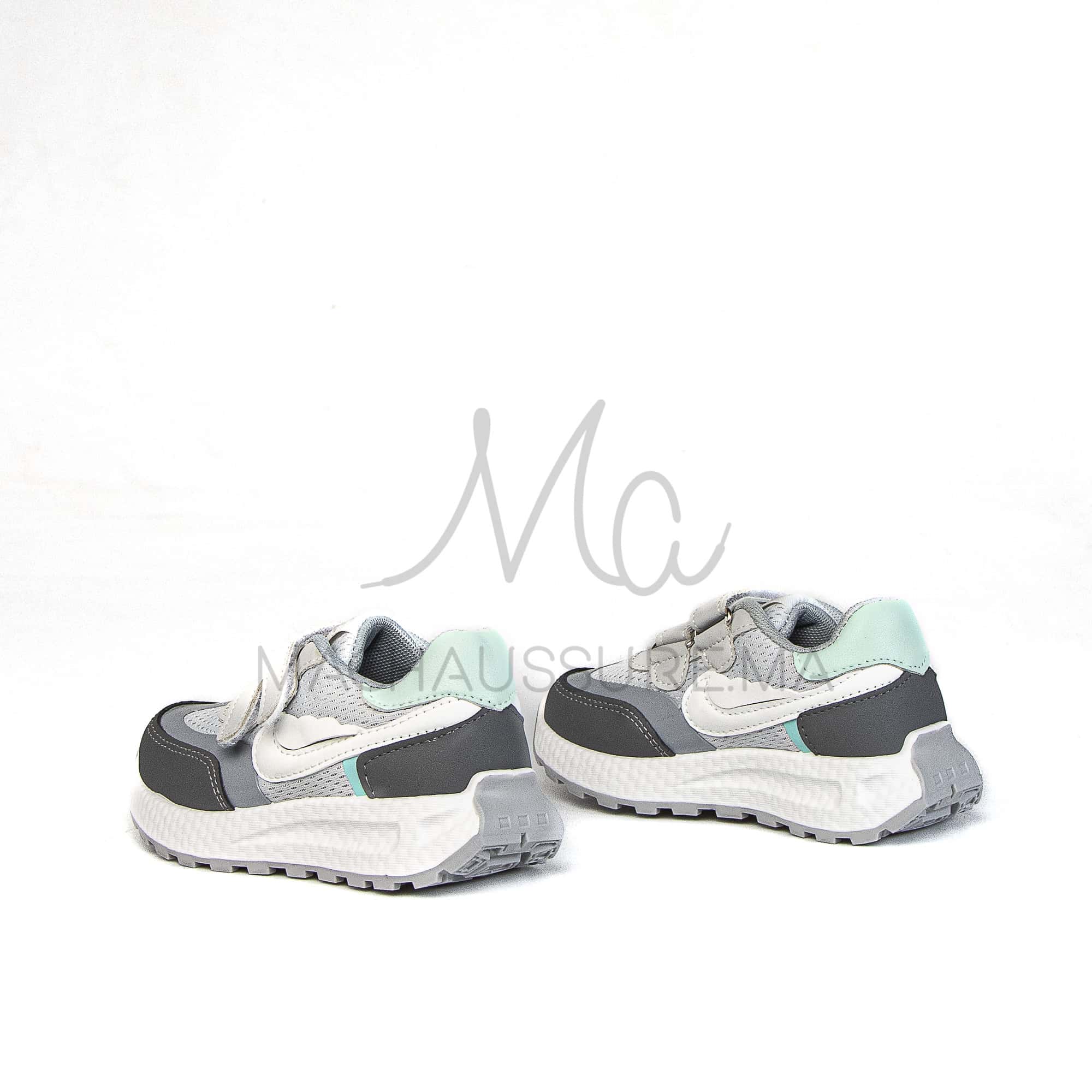 Bambino – Baskets Enfants en Bleu ciel.