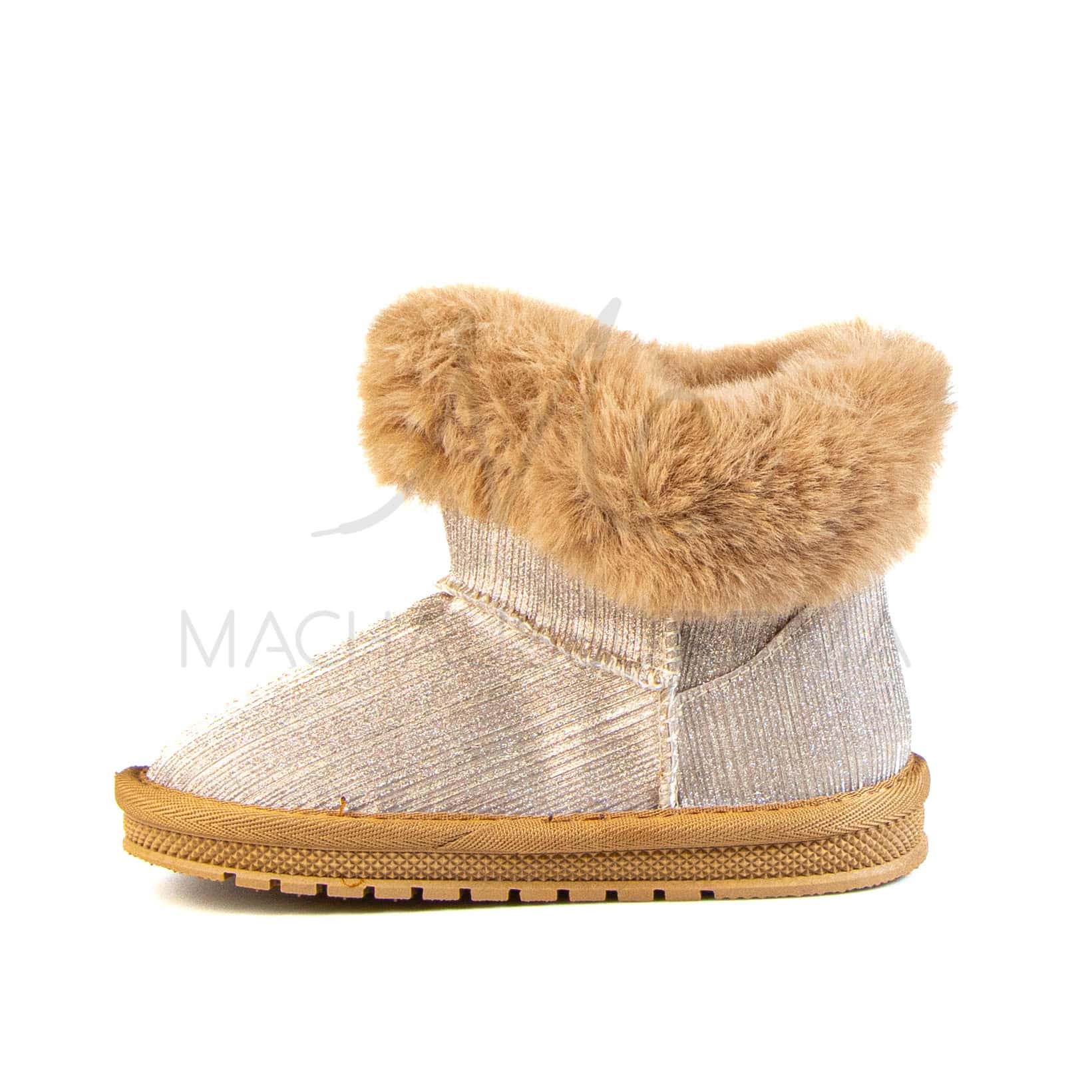 Claude – Bottines Fille en Beige.