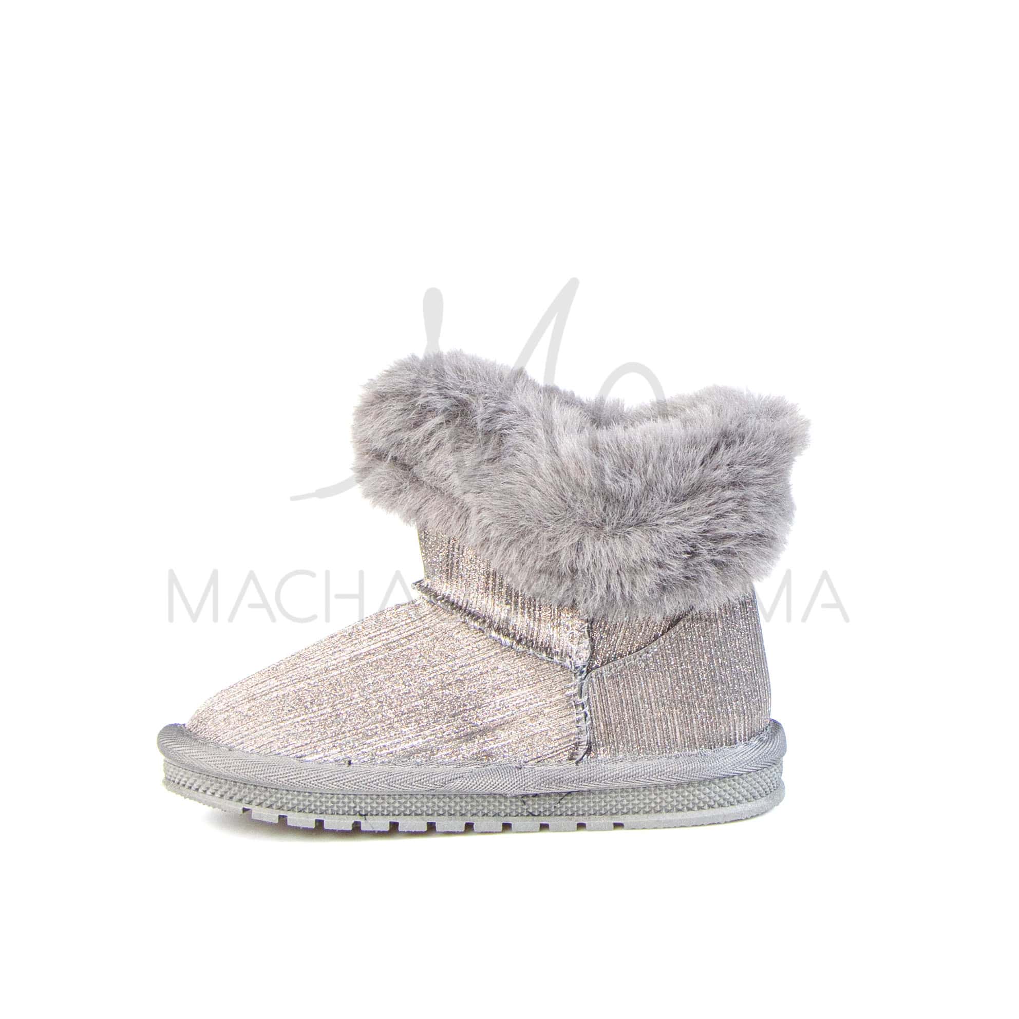 Claude – Bottines Fille en Gris.