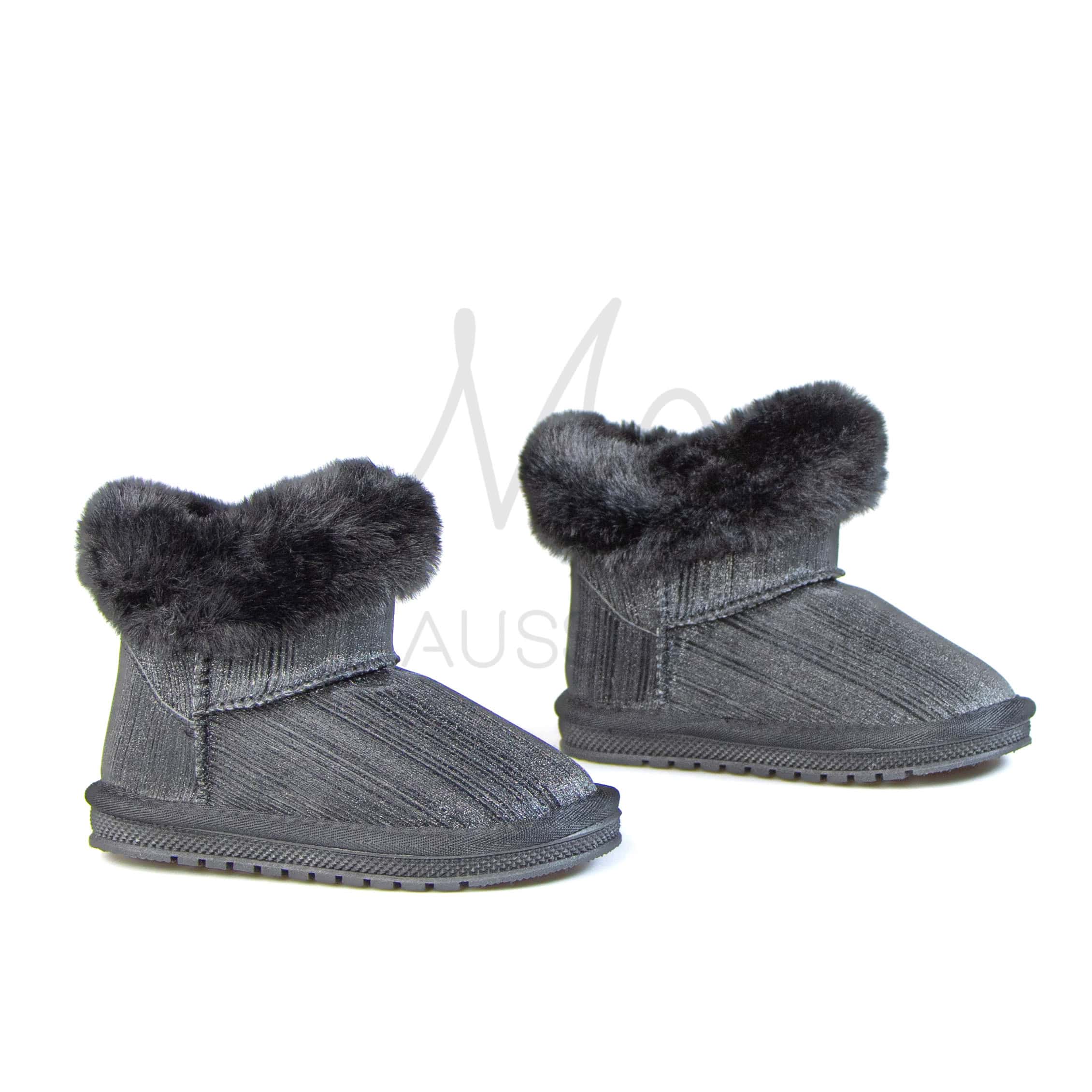 Claude – Bottines Fille en Noir.