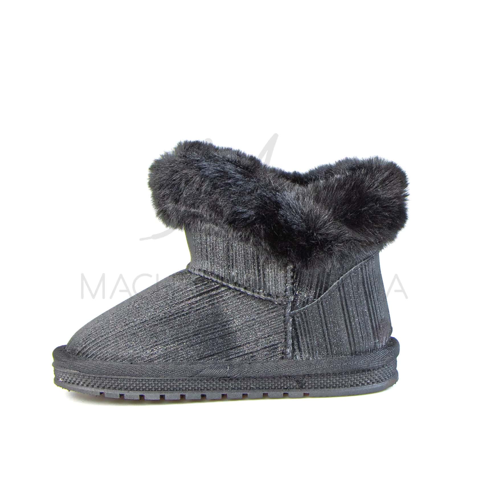 Claude – Bottines Fille en Noir.