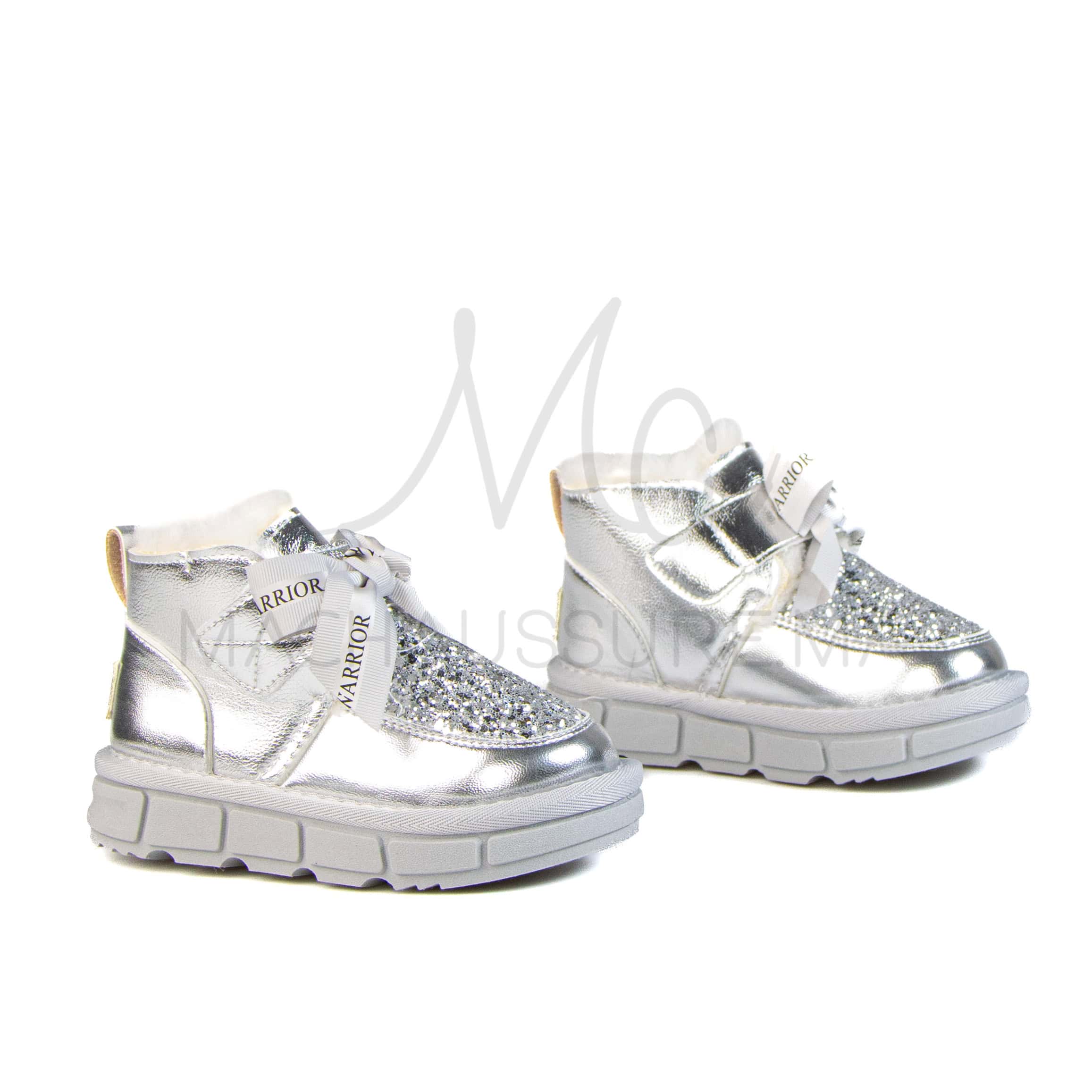Glady – Bottines Fille en Argenté.