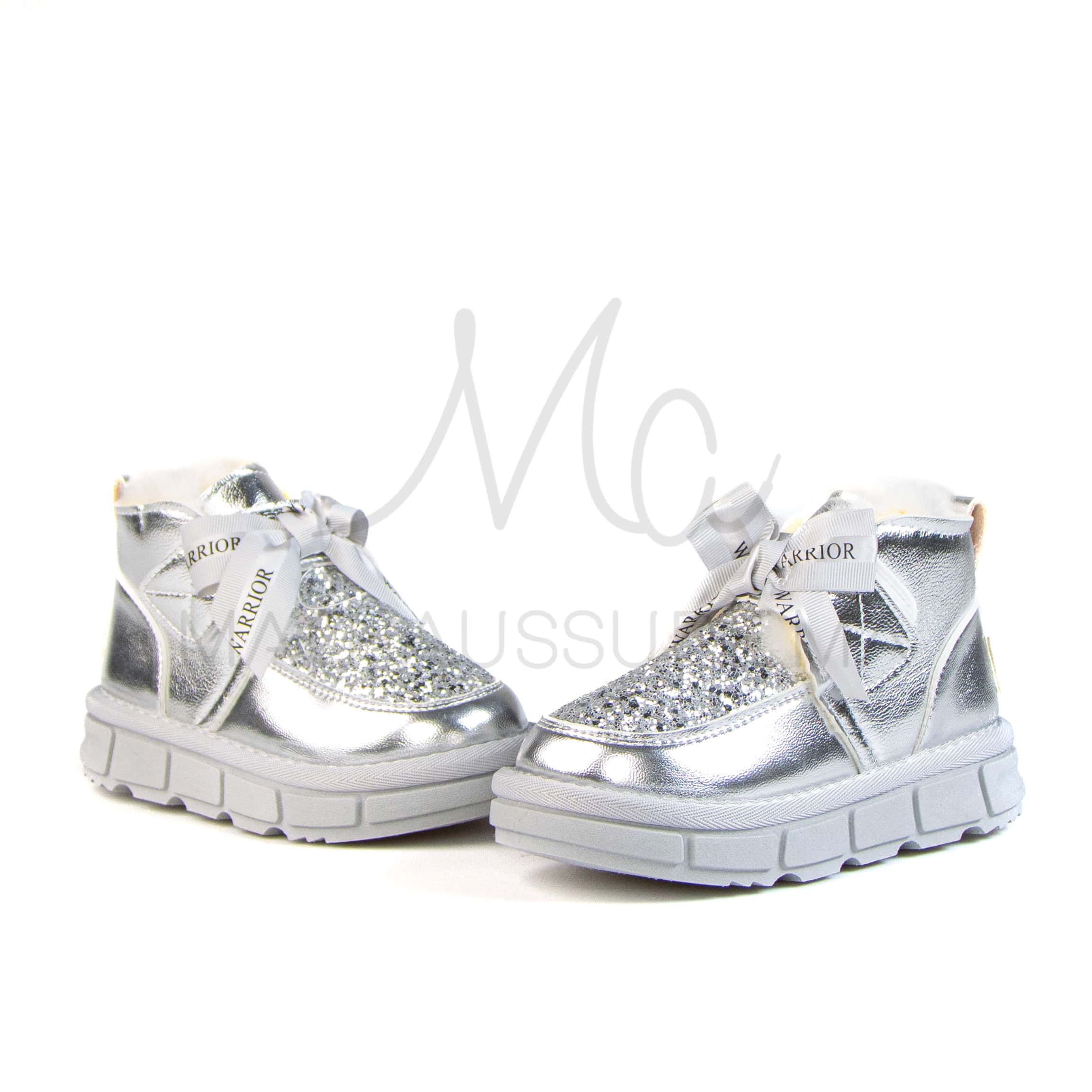Glady – Bottines Fille en Argenté.