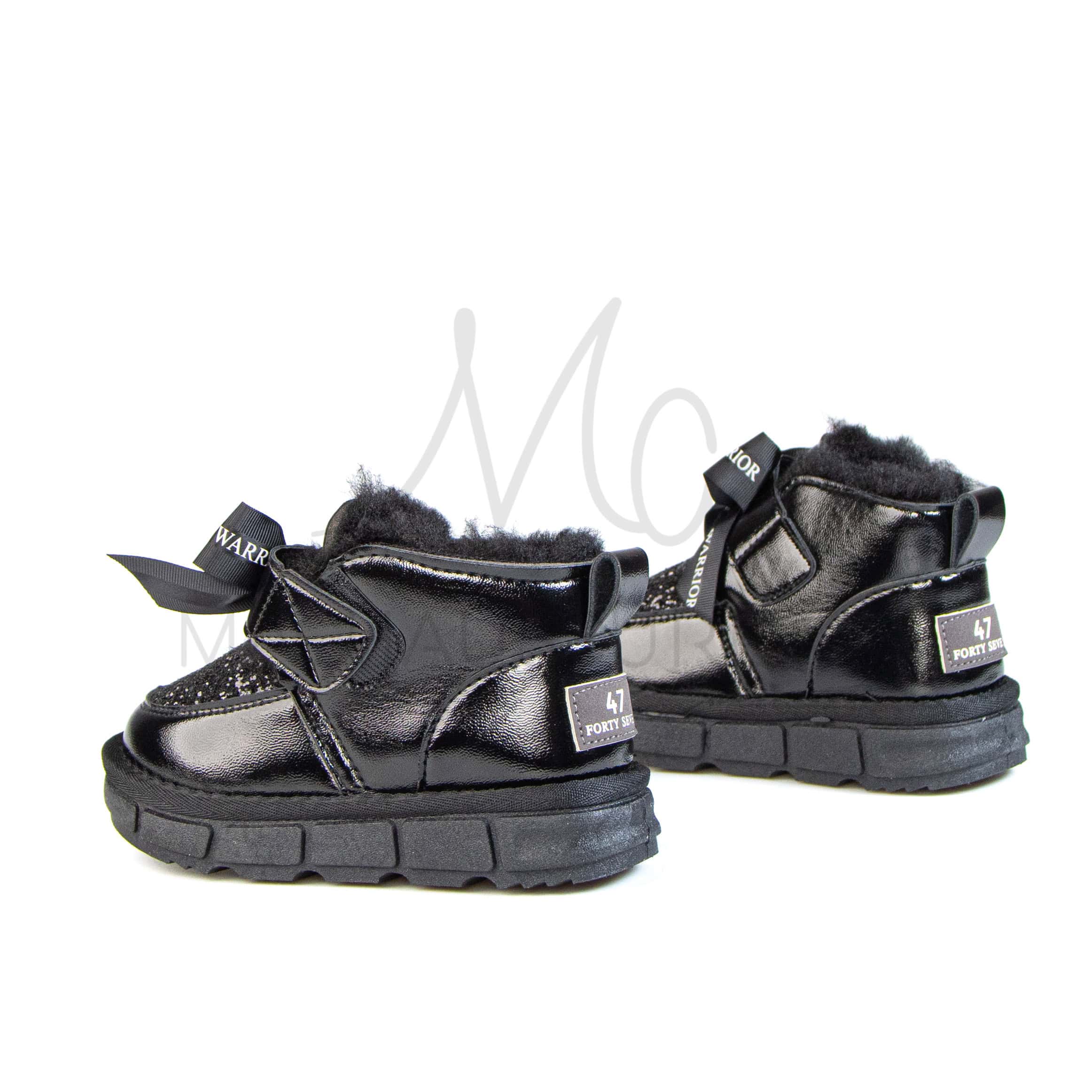 Glady – Bottines Fille en Noir.