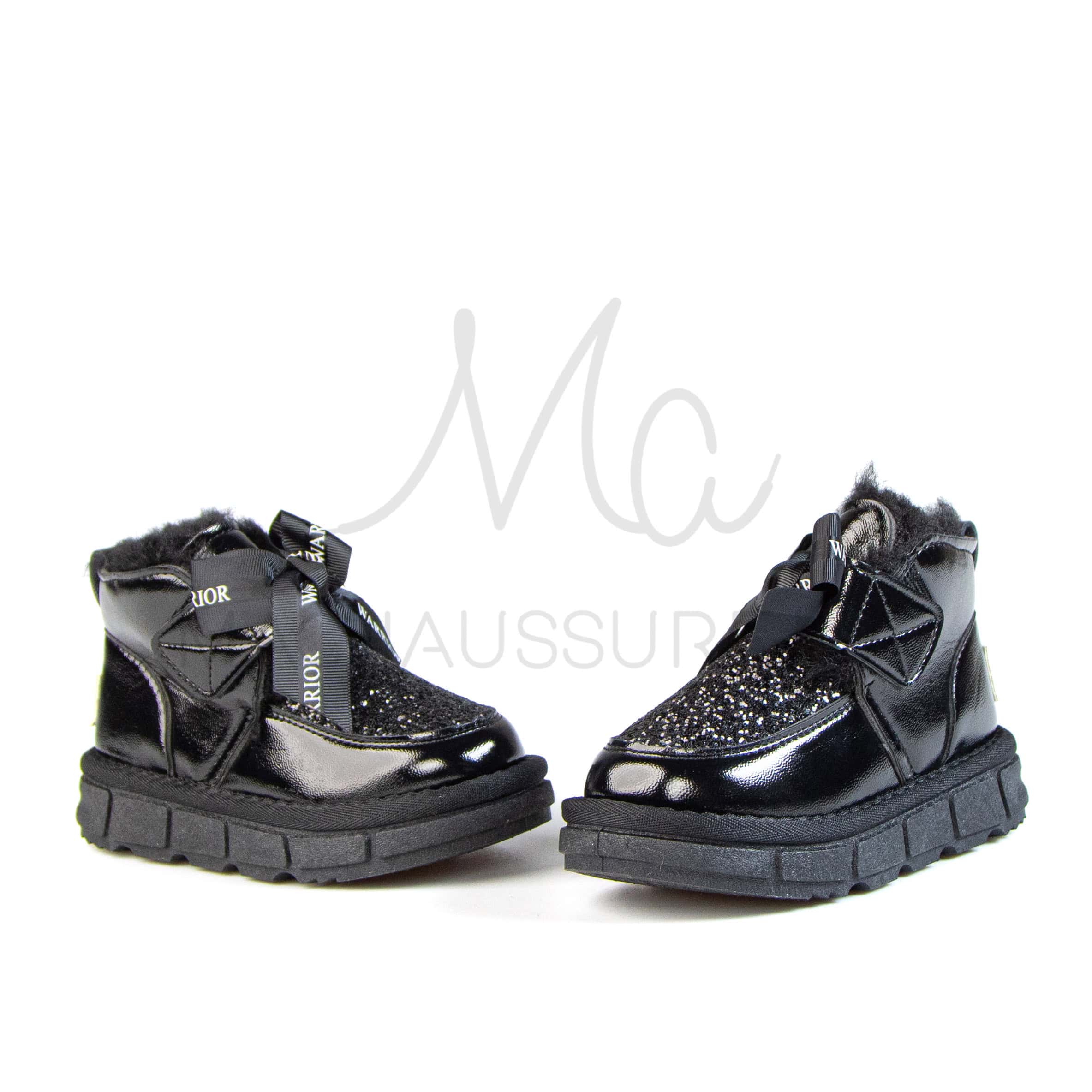Glady – Bottines Fille en Noir.