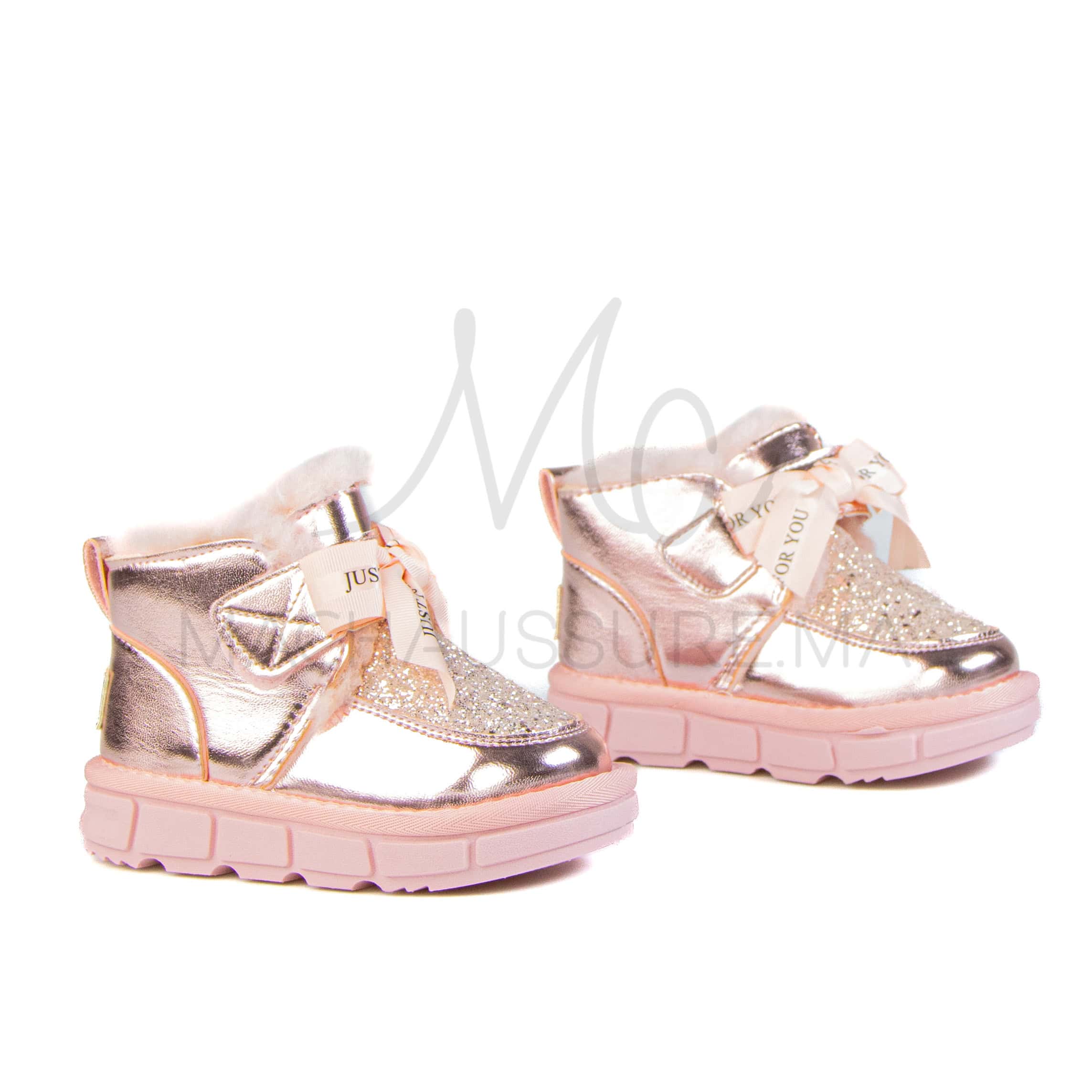 Glady – Bottines Fille en Rose.