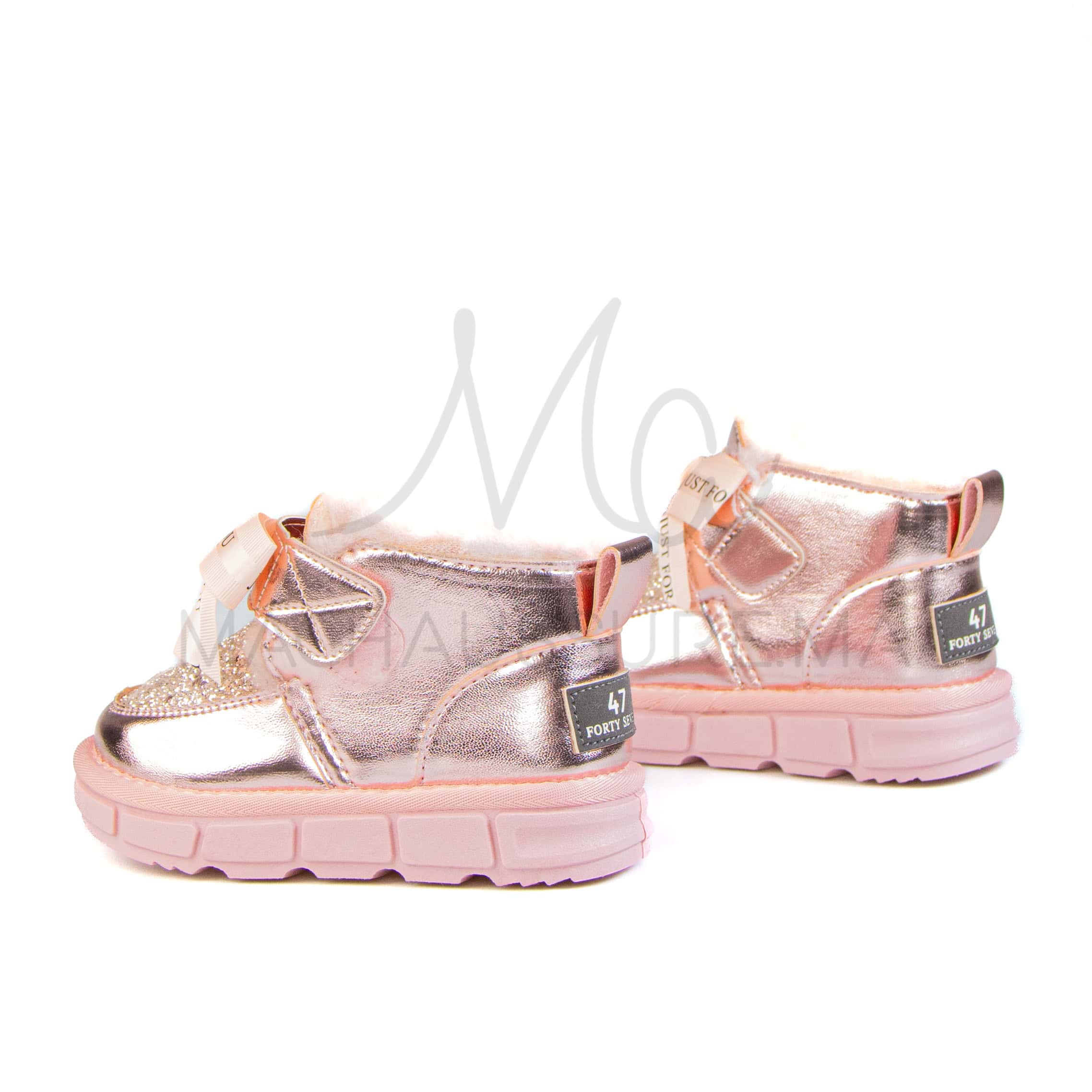 Glady – Bottines Fille en Rose.