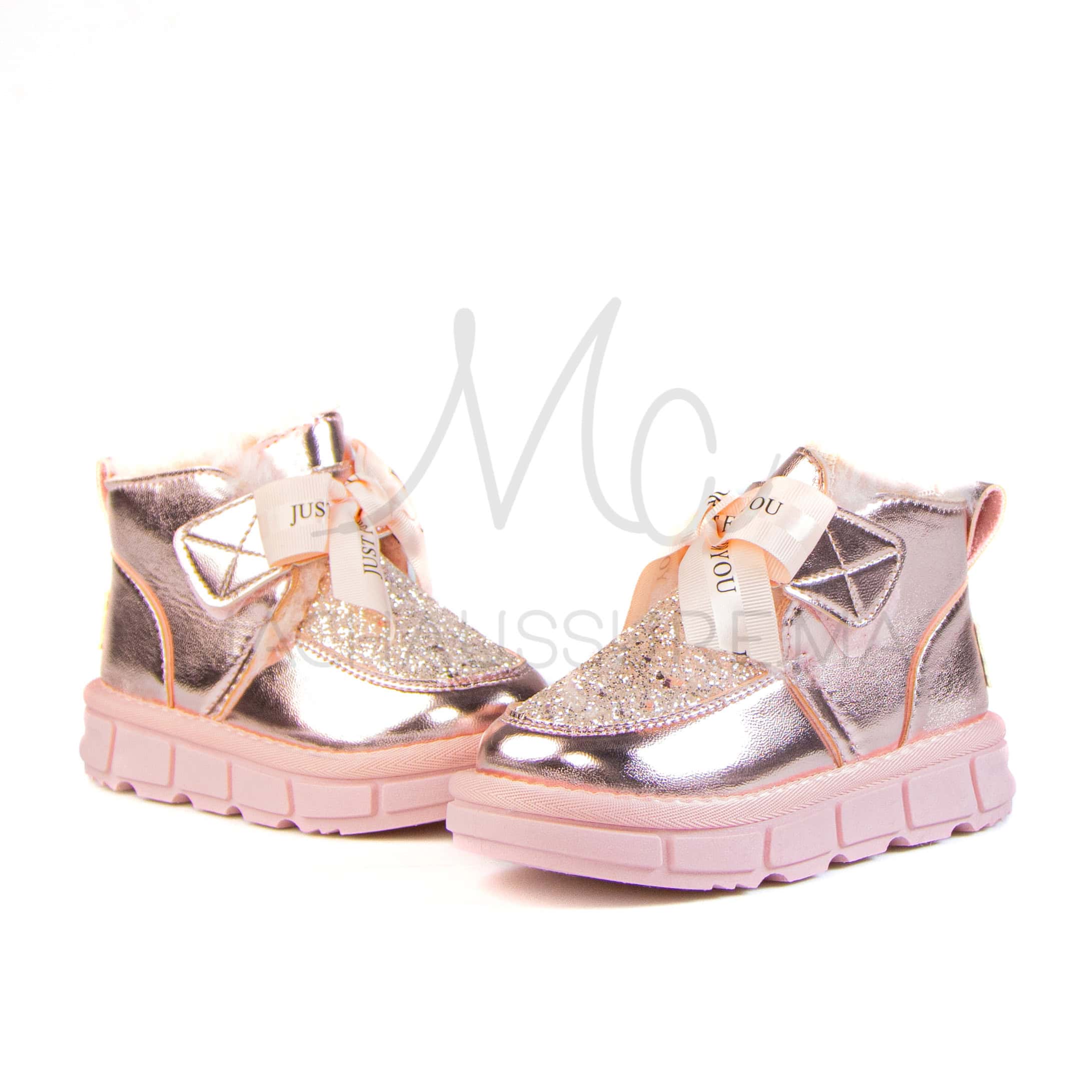 Glady – Bottines Fille en Rose.