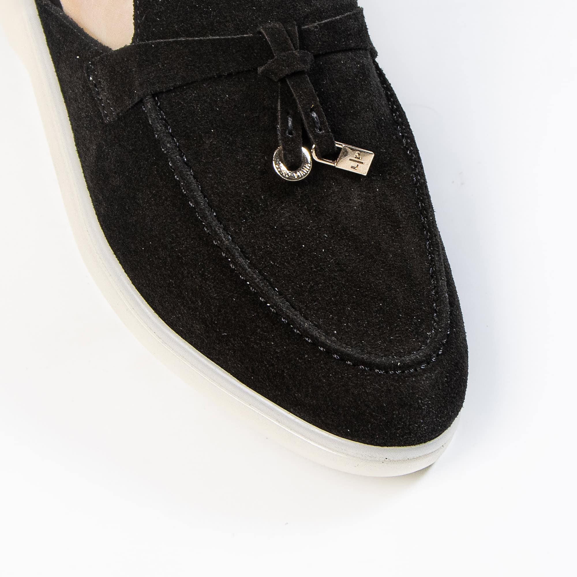 Trend – Mules Femmes en Daim Noir.
