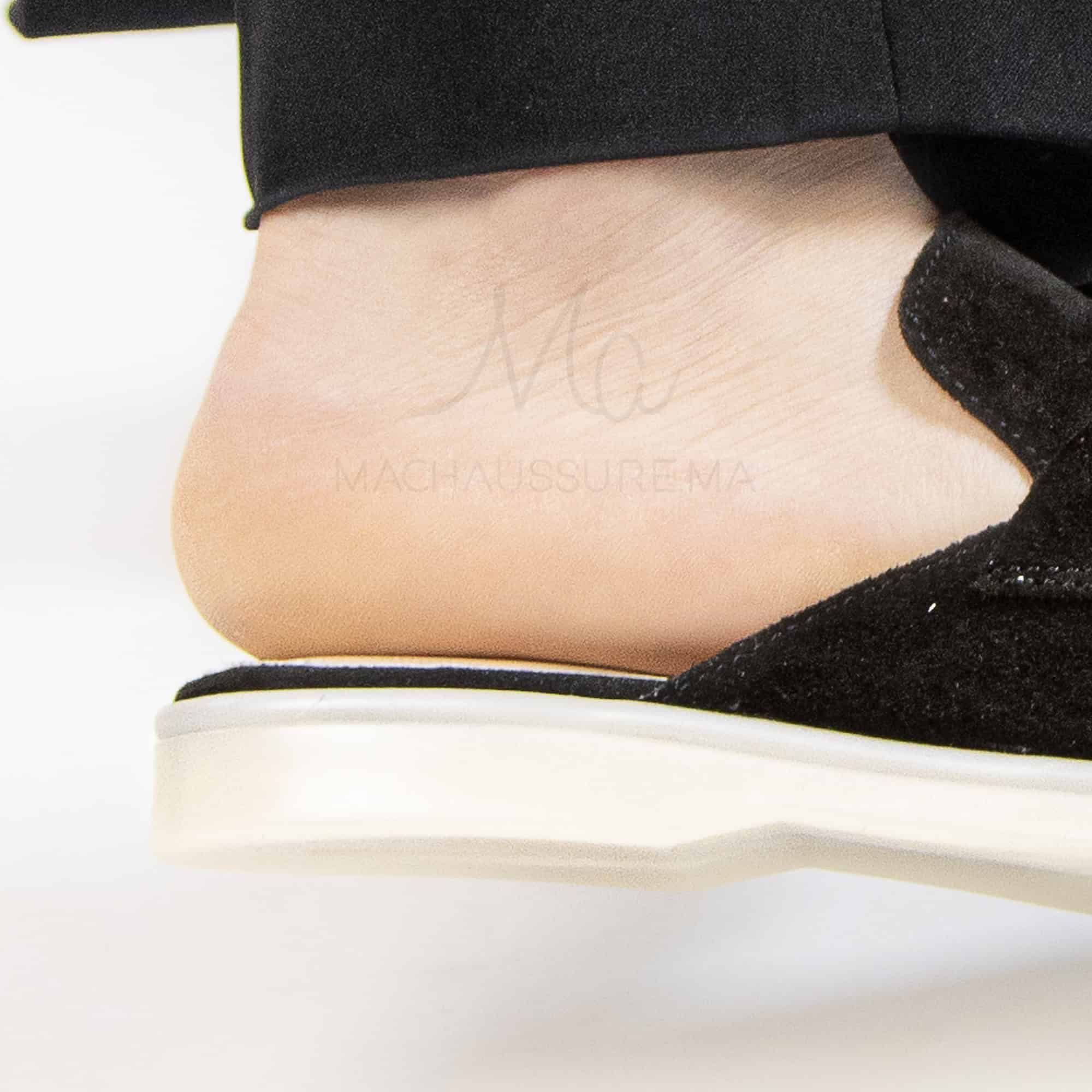 Trend – Mules Femmes en Daim Noir.