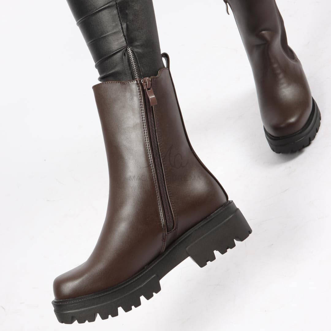 OTILYA - Bottines en Marron.