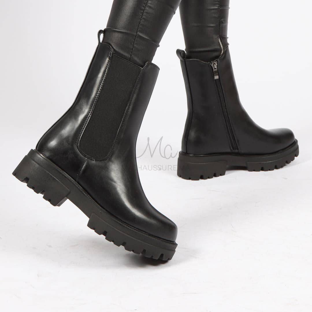 OTILYA - Bottines en Noir.