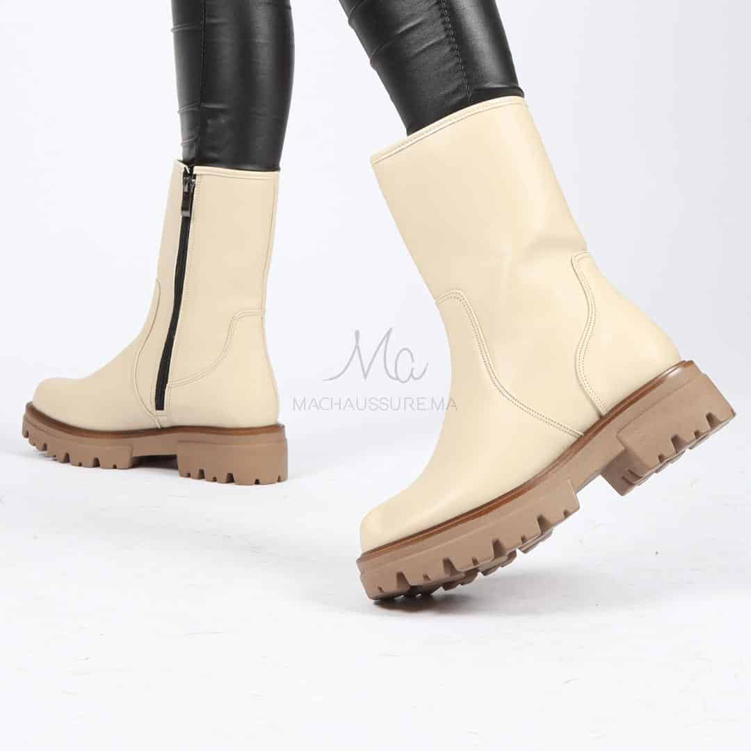 TORA - Bottines en Beige.
