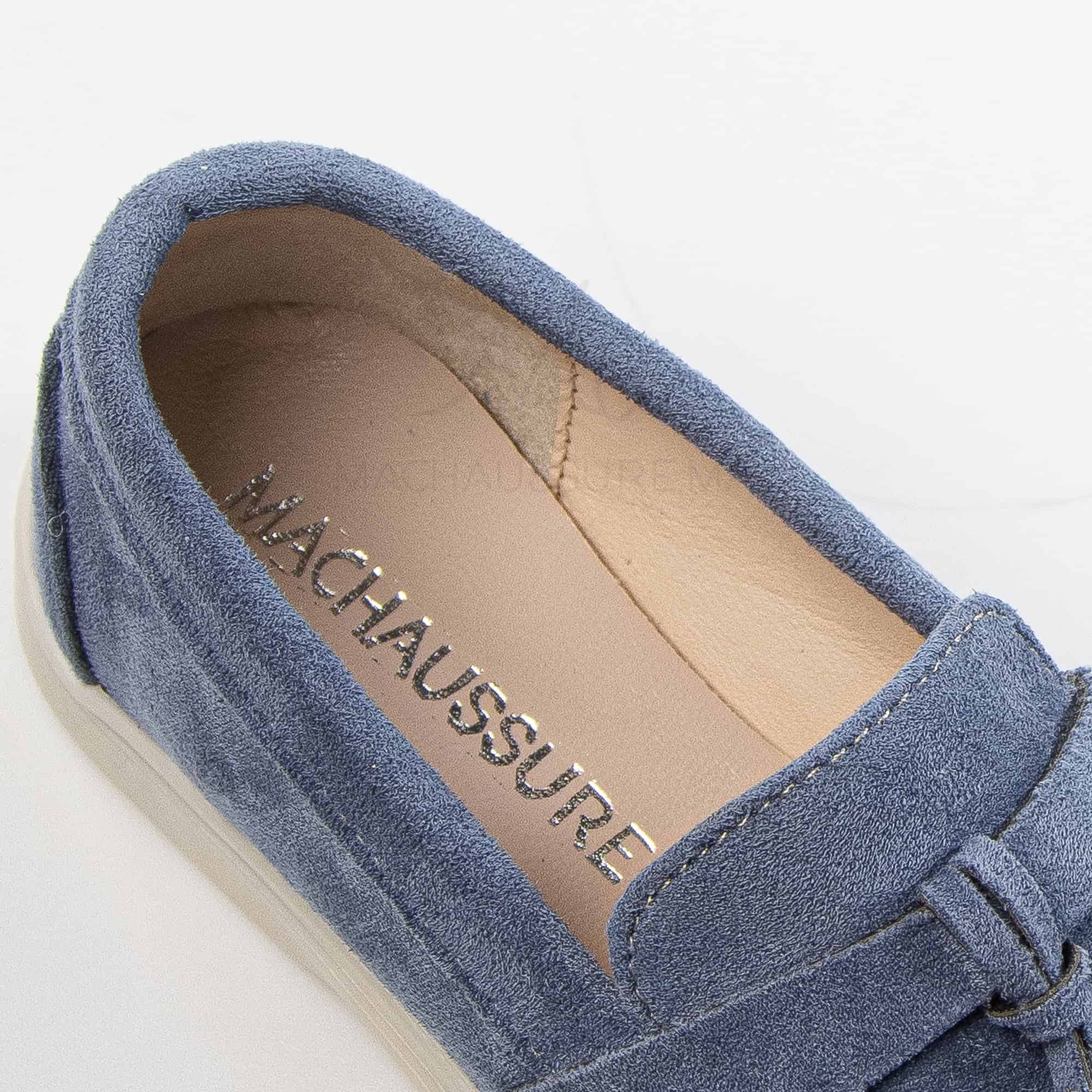 Opaline – Mocassins Fille en Bleuciel.