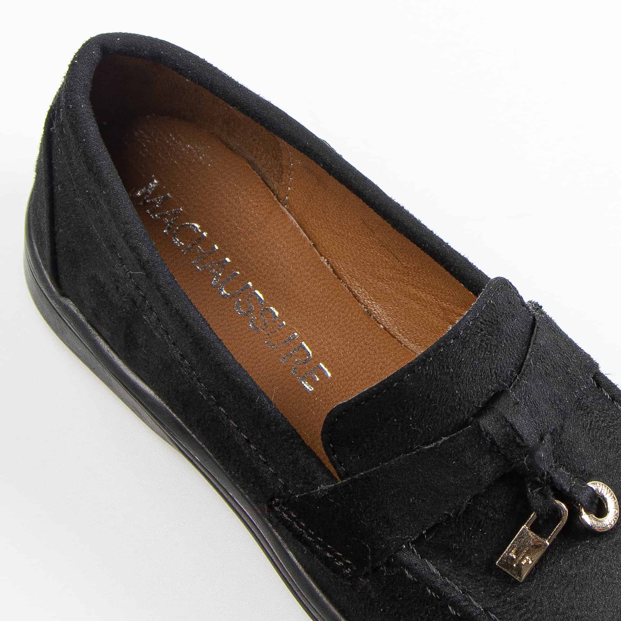 Opaline – Mocassins Fille en Noir.