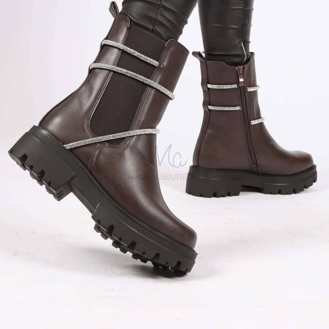 RONA - Bottines en Marron.