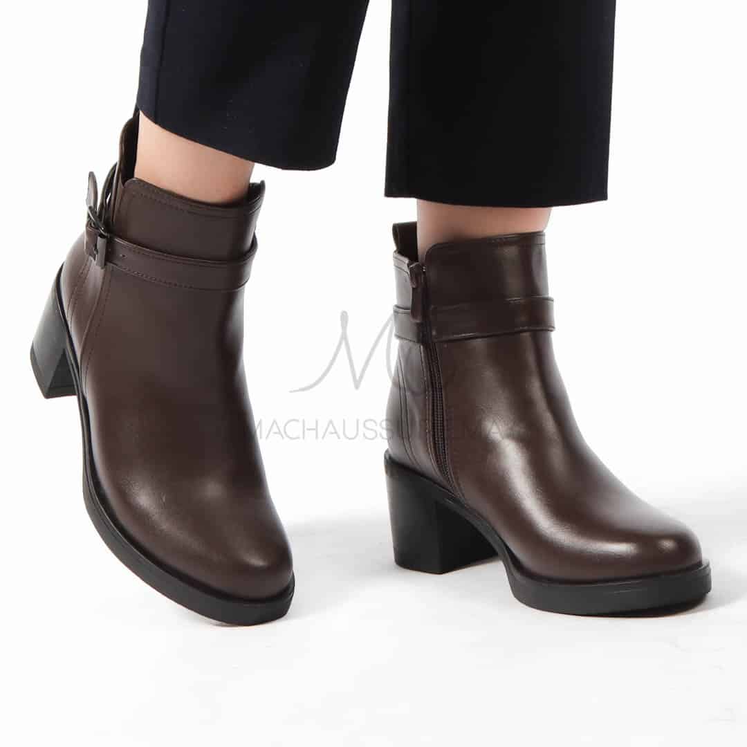 CORAL - Bottines en Marron.