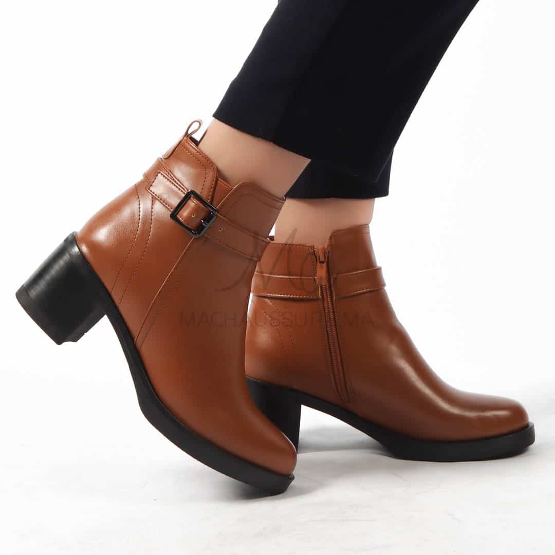 CORAL - Bottines en Tabac.