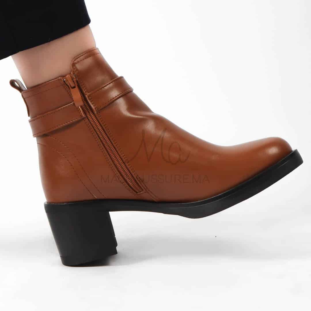 CORAL - Bottines en Tabac.