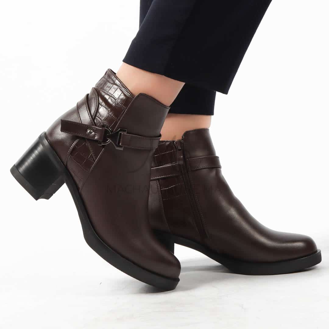 SHANON - Bottines Femmes en Marron.