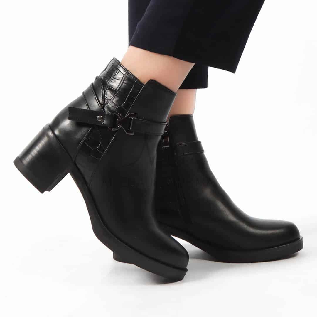 SHANON - Bottines Femmes en Noir.