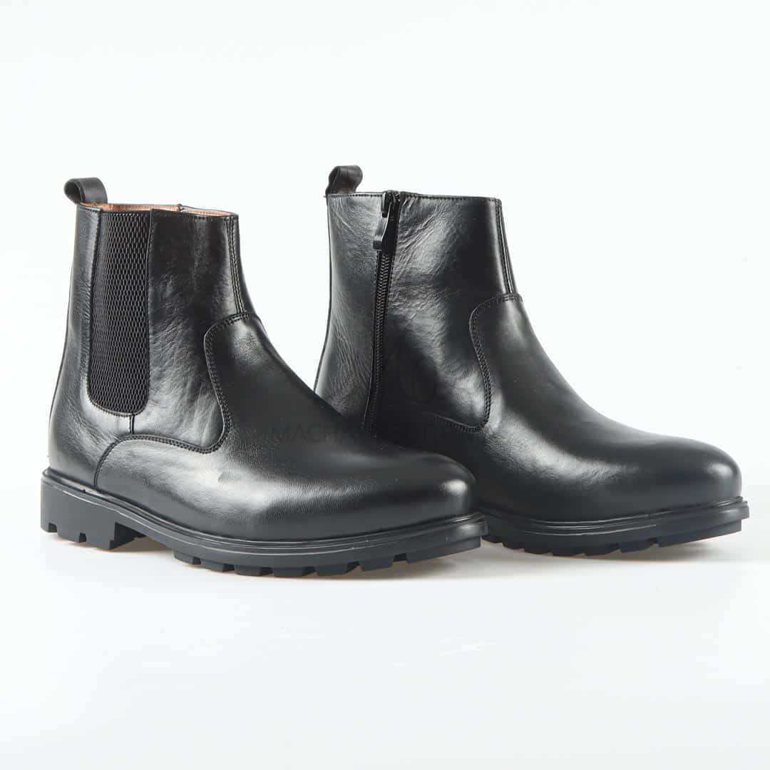 AUZIA - Boots Cuir en Noir.