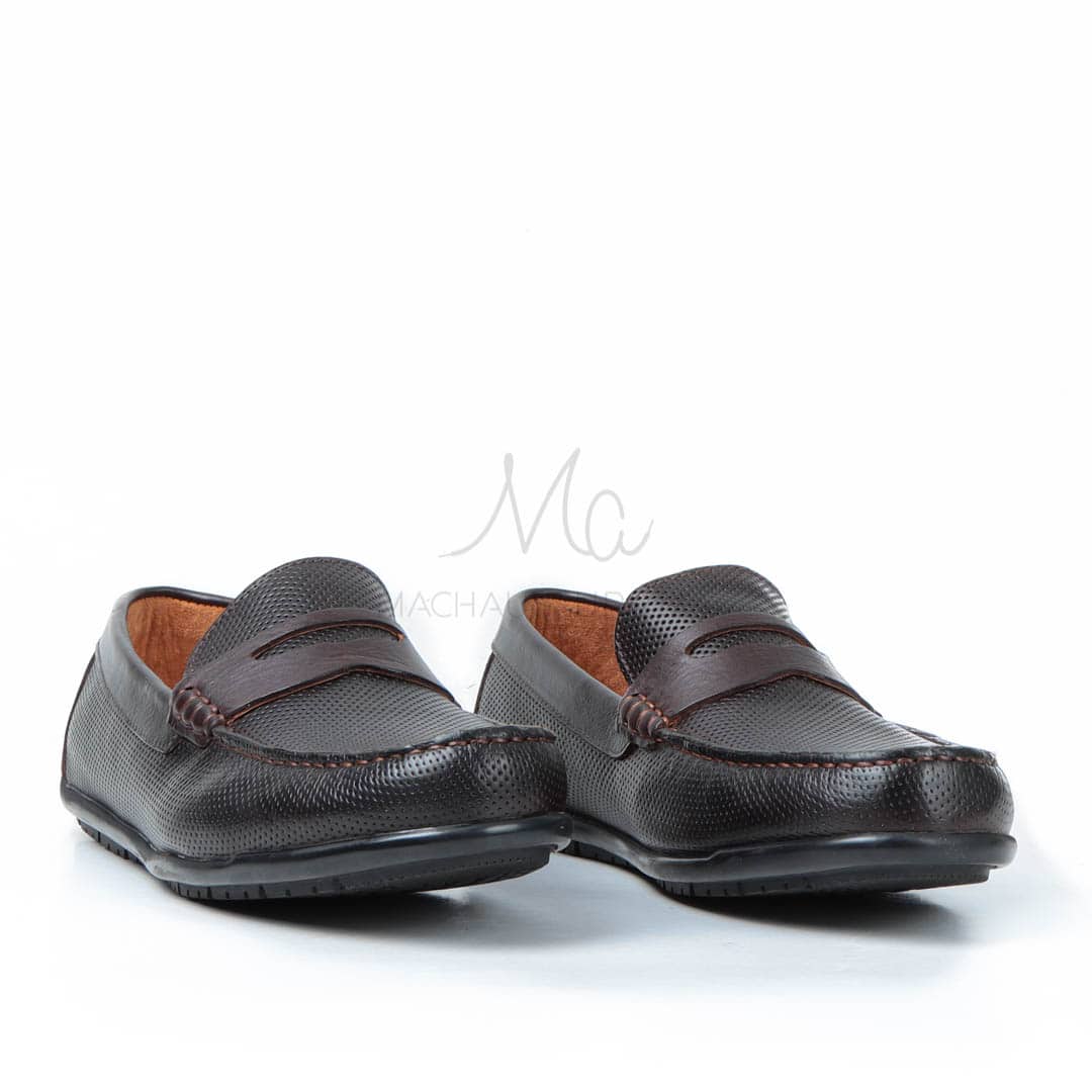 CORYDALLOS - Mocassins ultras confortable 100% Cuir en Marron.