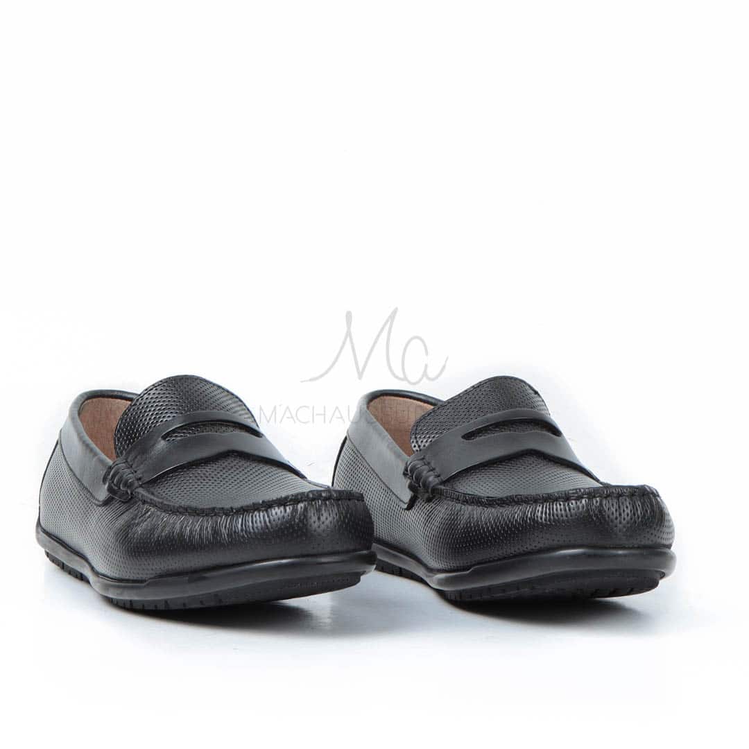 CORYDALLOS - Mocassins ultras confortable 100% Cuir en Noir.