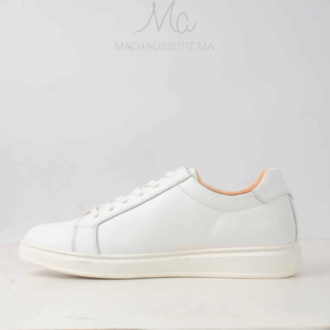 Rio Baskets Basses en cuir - Blanc.