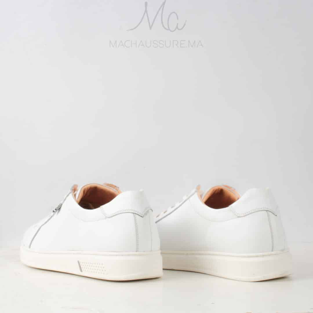 Rio Baskets Basses en cuir - Blanc.