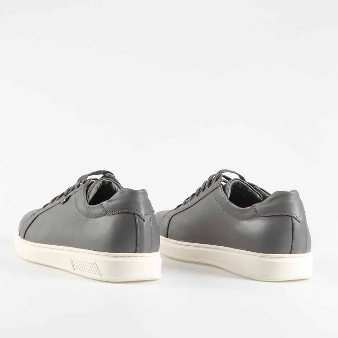 Rio Baskets Basses en cuir – Gris Clair.