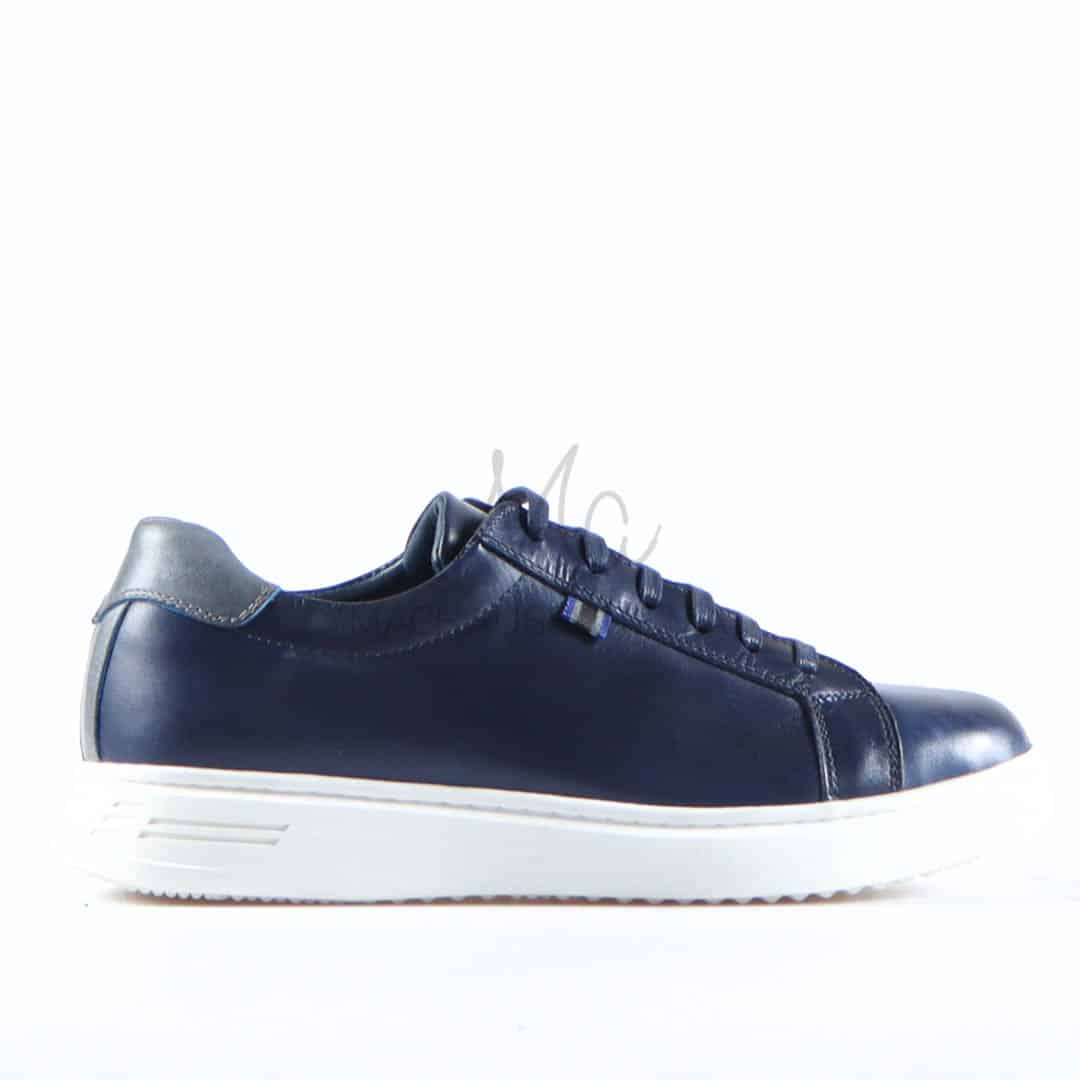 Reyo - Baskets Basses en cuir en Bleu.