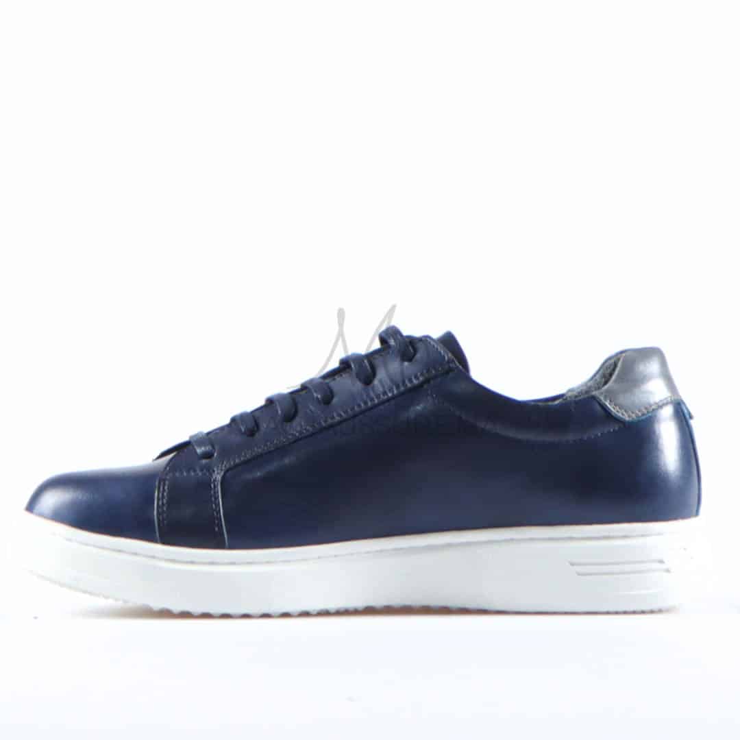 Reyo - Baskets Basses en cuir en Bleu.