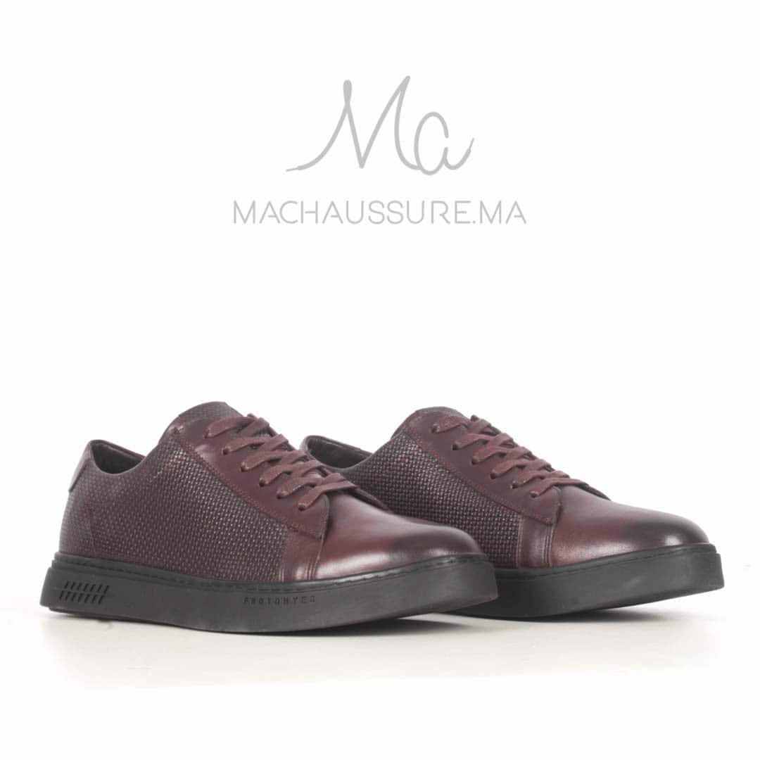 Dillon Baskets Basses en cuir - Marron.