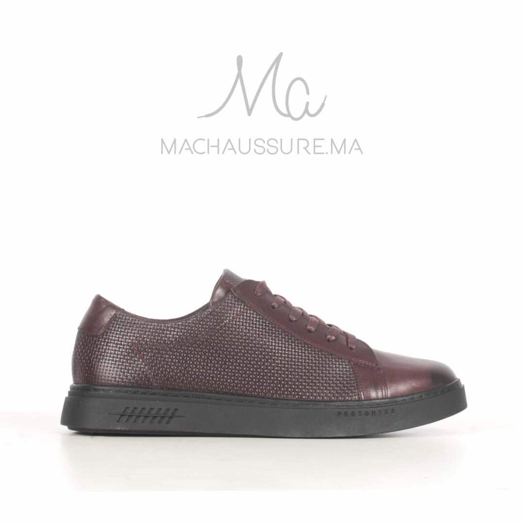 Dillon Baskets Basses en cuir - Marron.