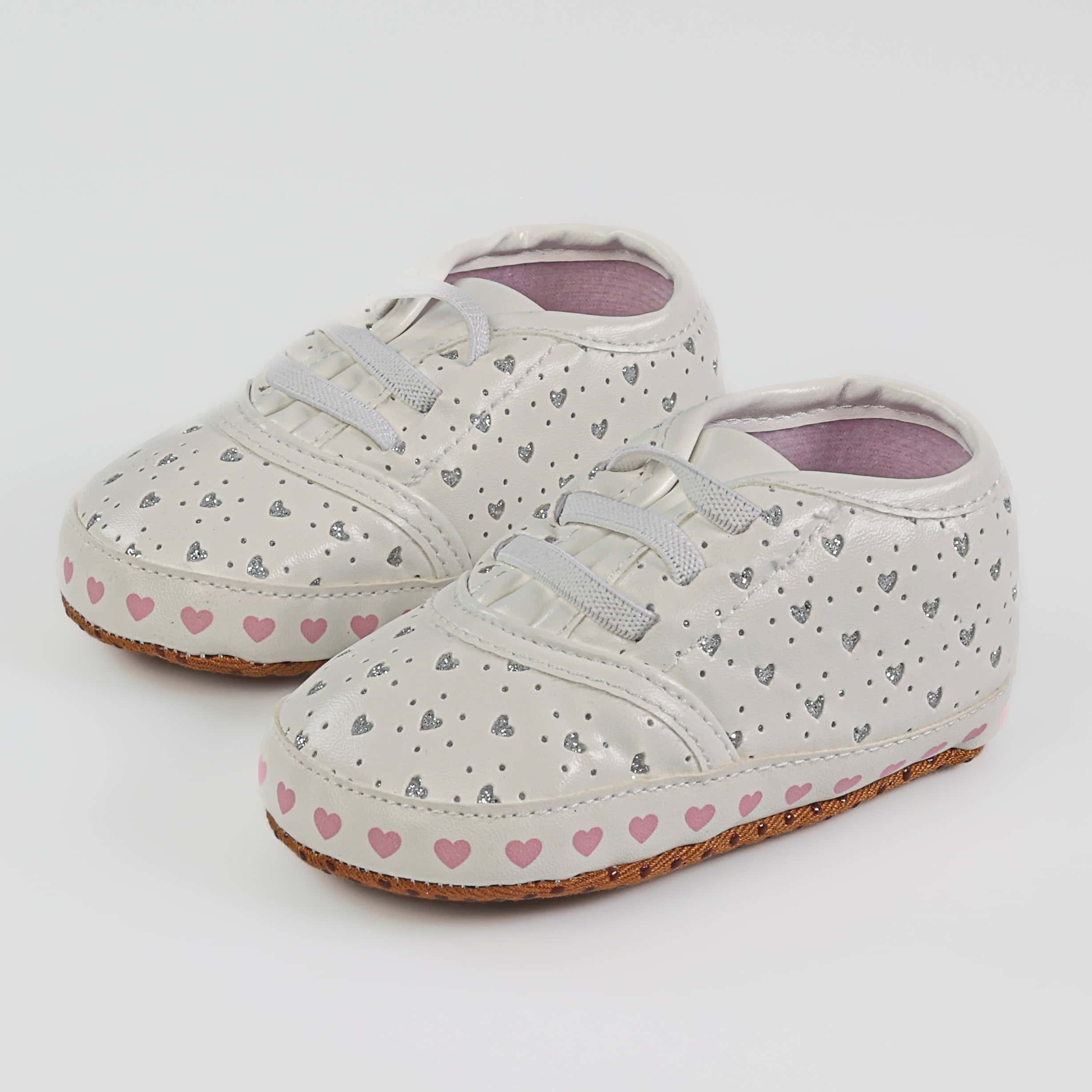 Iyad – Chaussures Bébé en Blanc.
