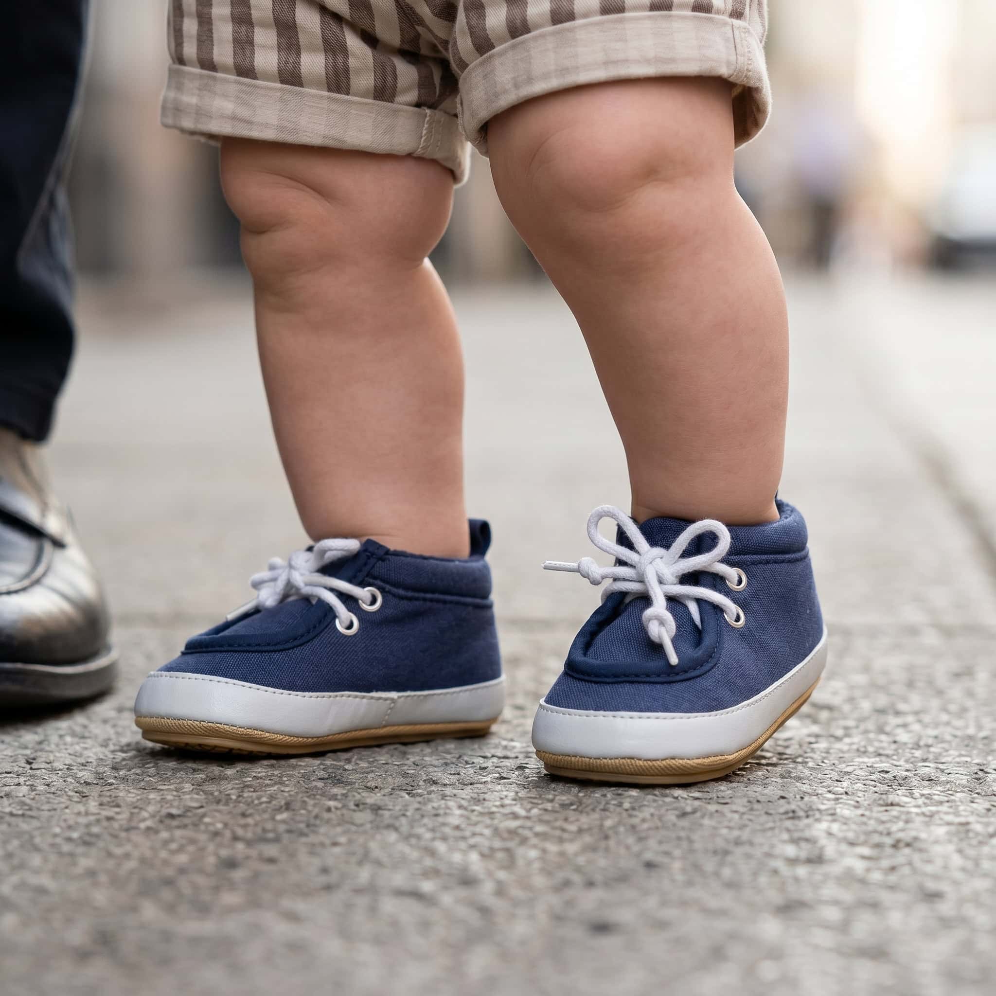 Jad – Chaussures Bébé en Bleu.