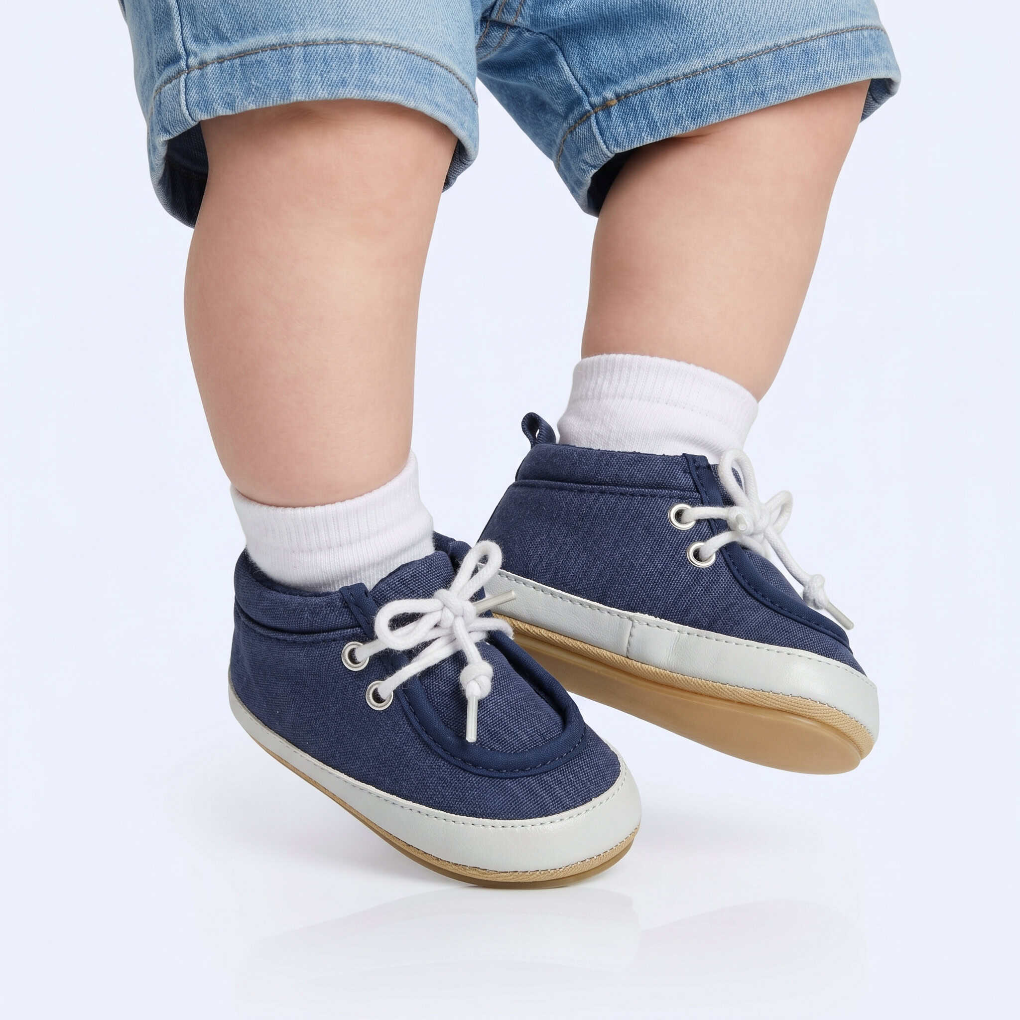 Jad – Chaussures Bébé en Bleu.