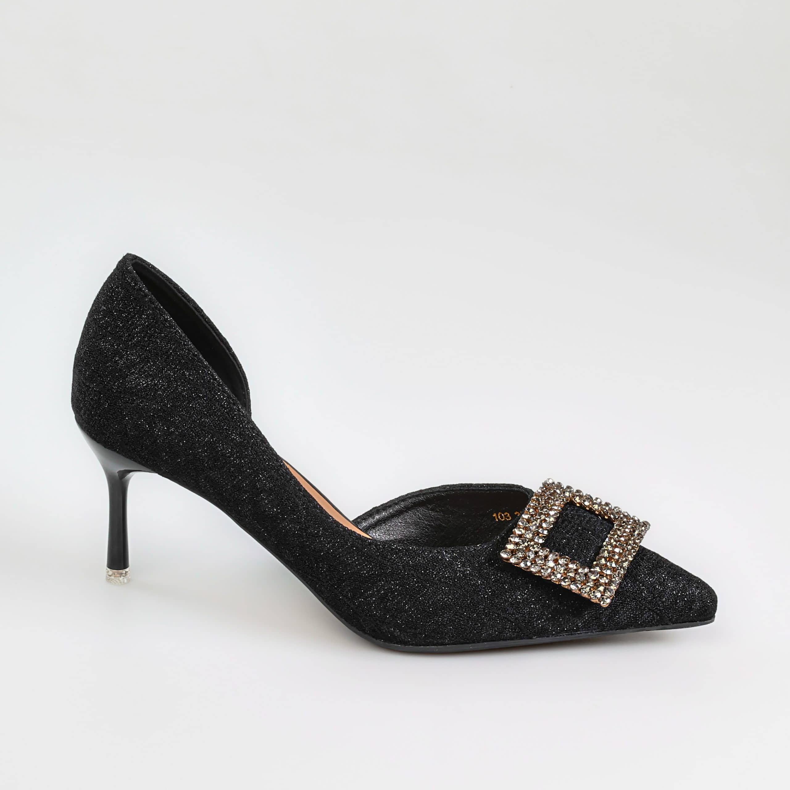 Lustre – Escarpins Soirée en Noir.