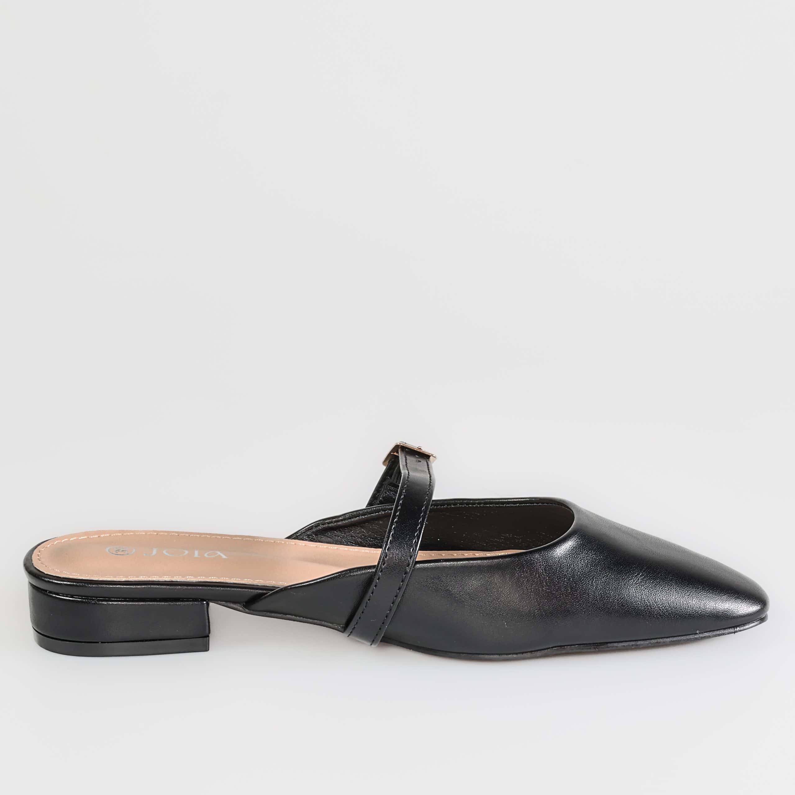 AURA – Mules demi talon en Noir.