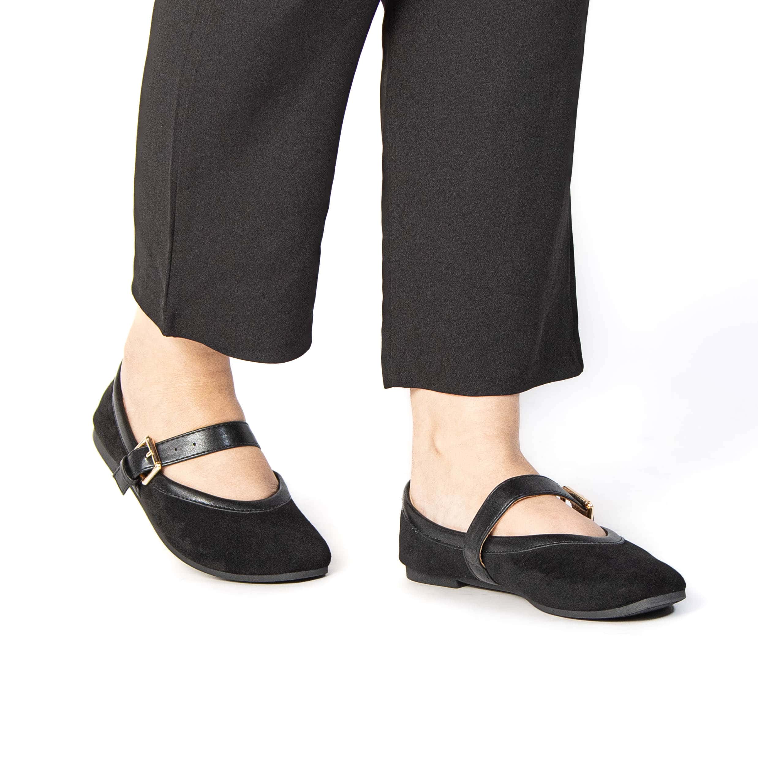 FARAH – Ballerines Femmes en Noir.