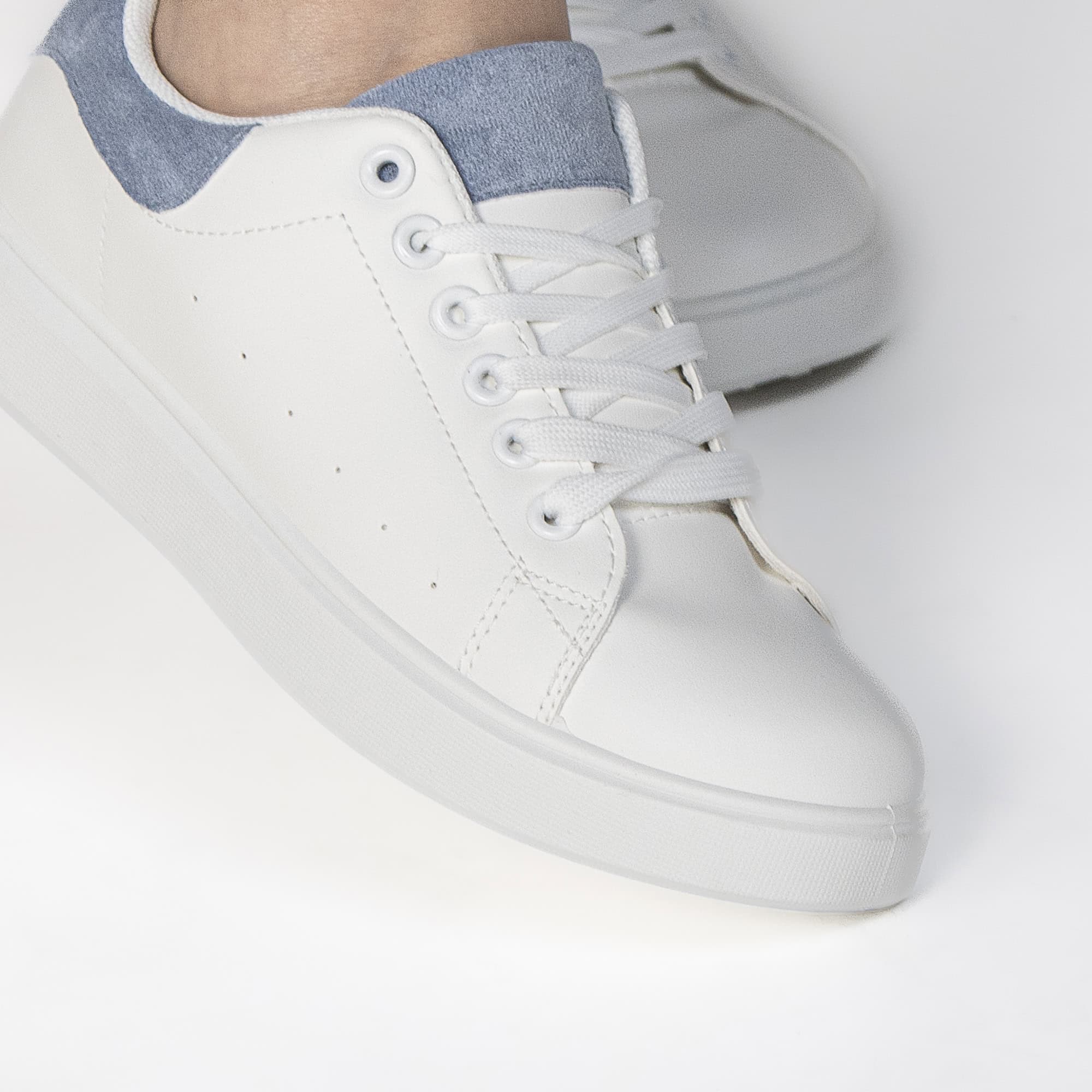SIVY – Baskets à plateforme en Bleu.