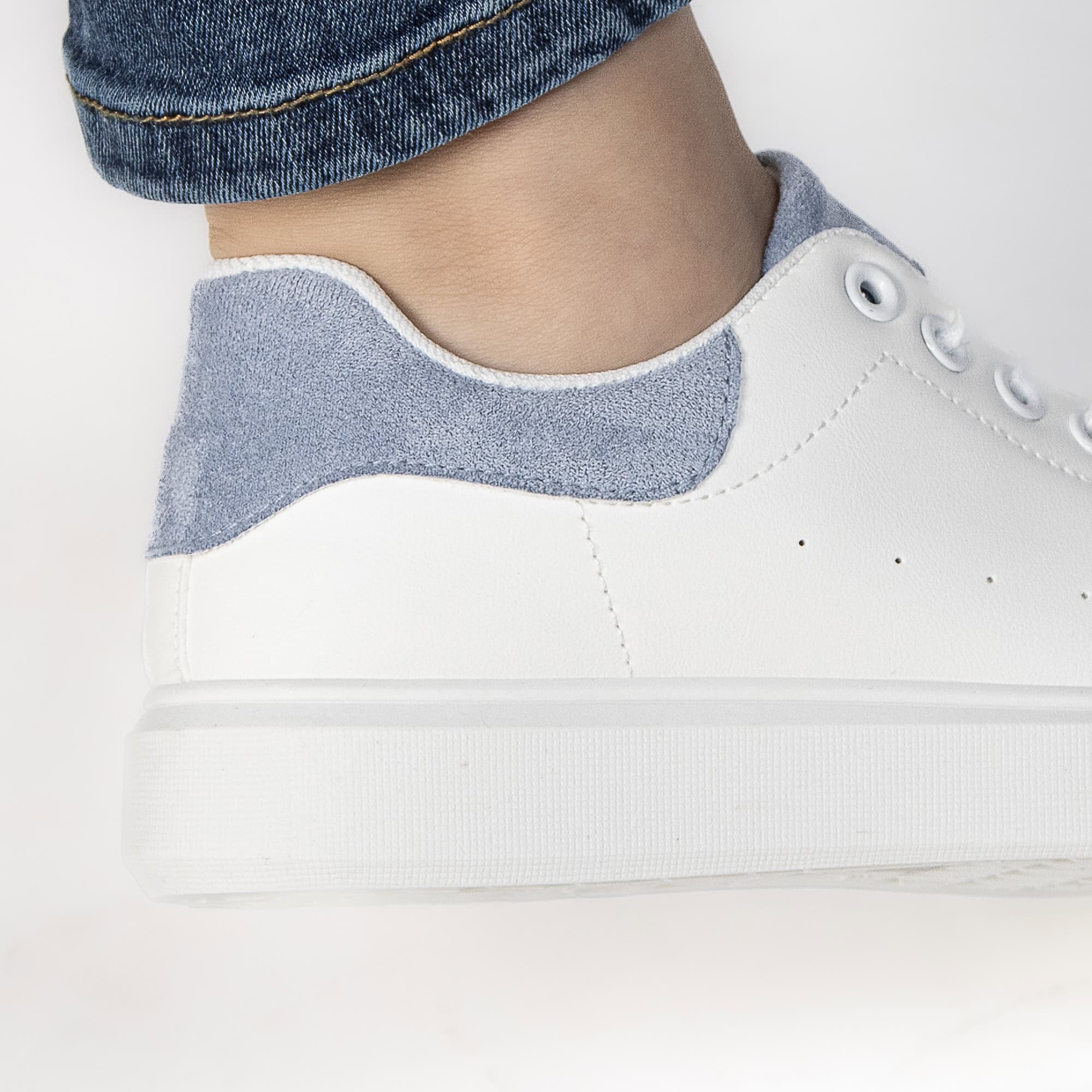 SIVY – Baskets à plateforme en Bleu.